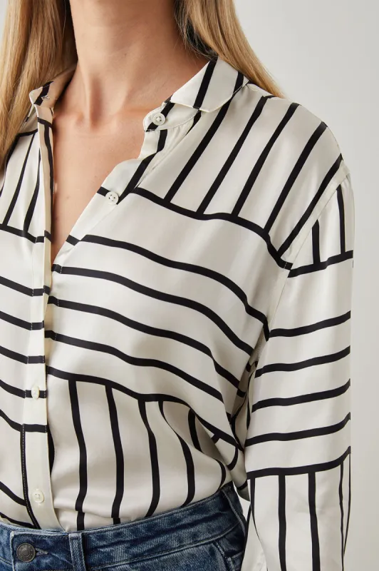 MARA SHIRT - PATCHWORK STRIPE sold by Rails