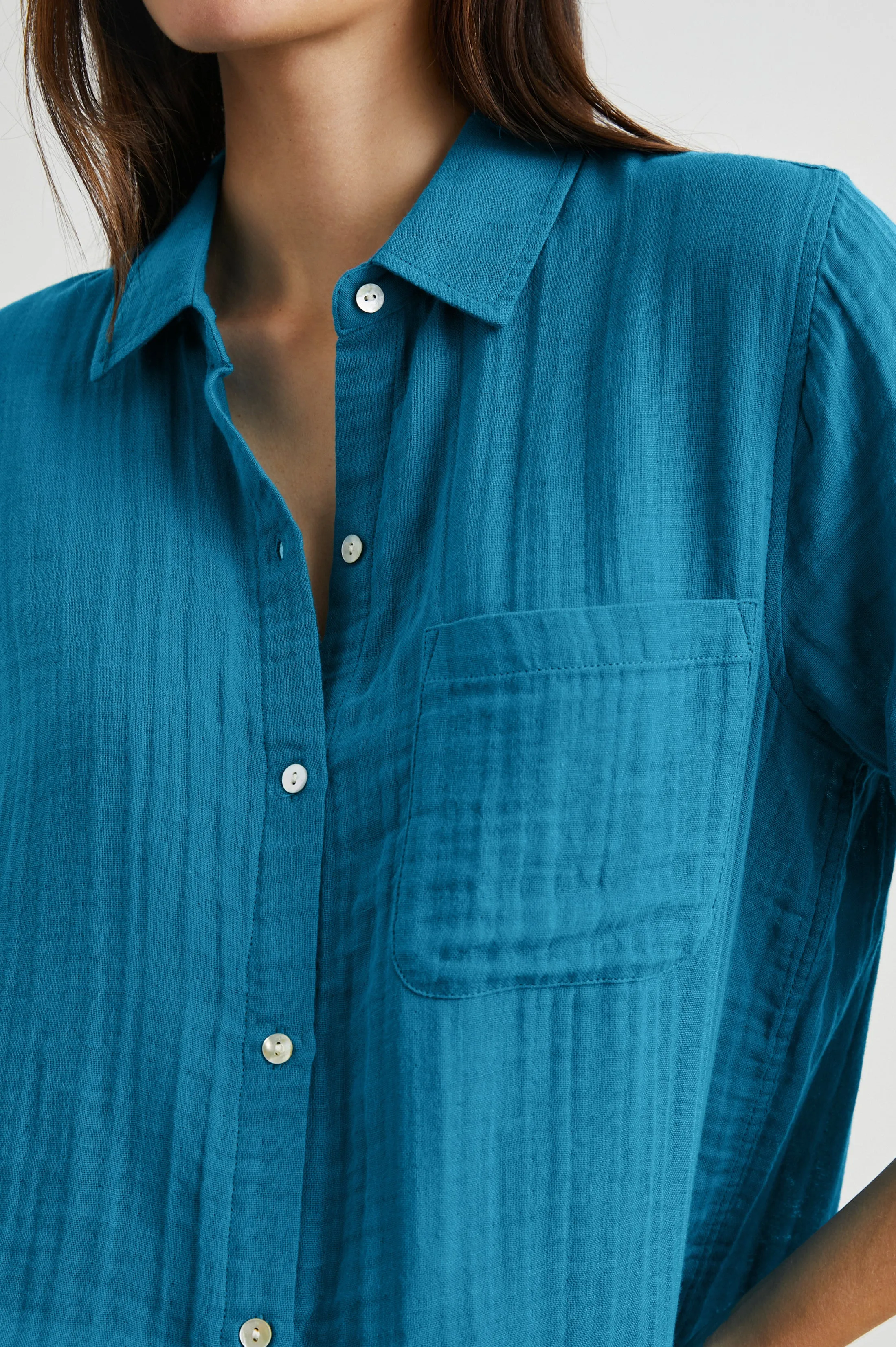 ELLIS SHIRT - TURKISH TILE sold by Rails product image thumbnail 2