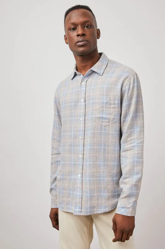 WYATT SHIRT - SHORELINE PEACH TIDE made by Rails