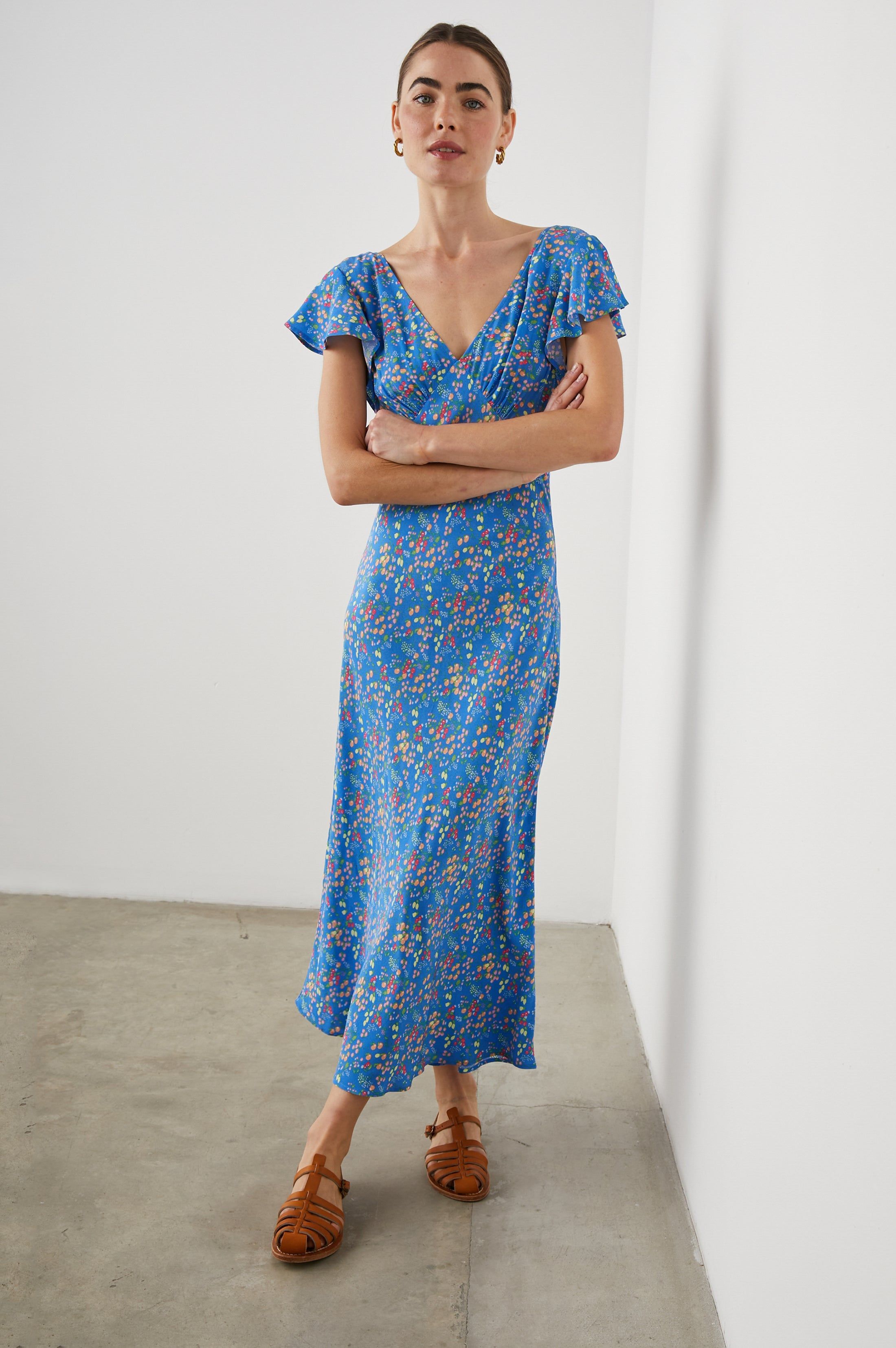 KENZ DRESS - BLUE CITRUS GROVE sold by Rails product image thumbnail 3