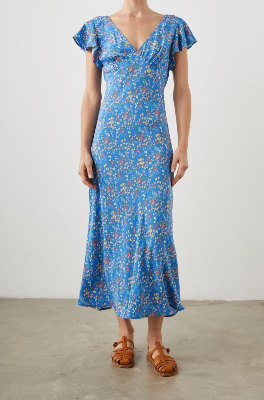 KENZ DRESS - BLUE CITRUS GROVE sold by Rails