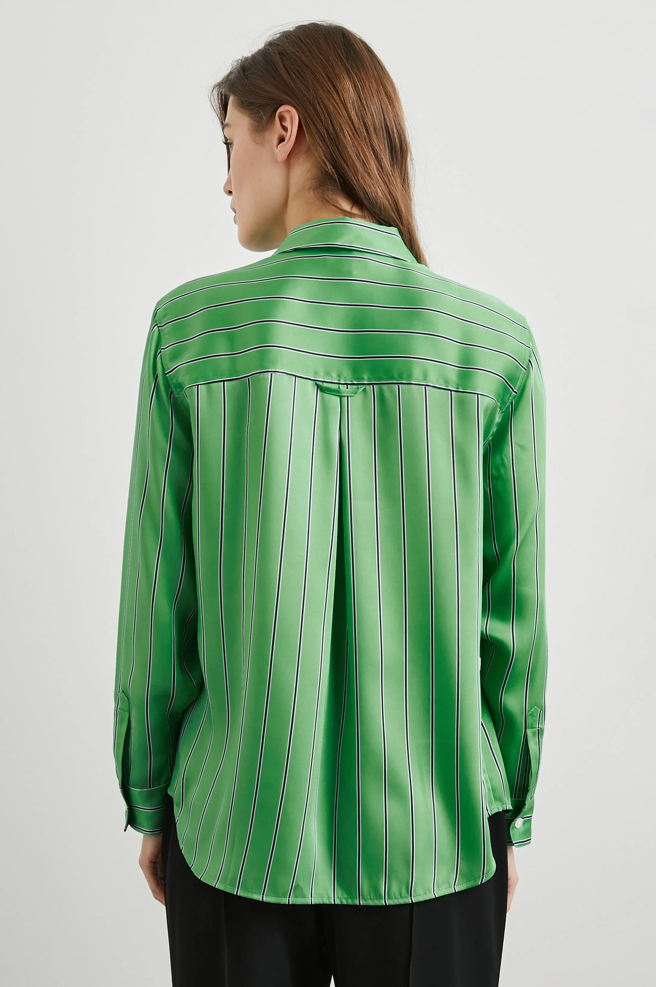 ELIAS SHIRT - BASIL STRIPE sold by Rails product image thumbnail 5