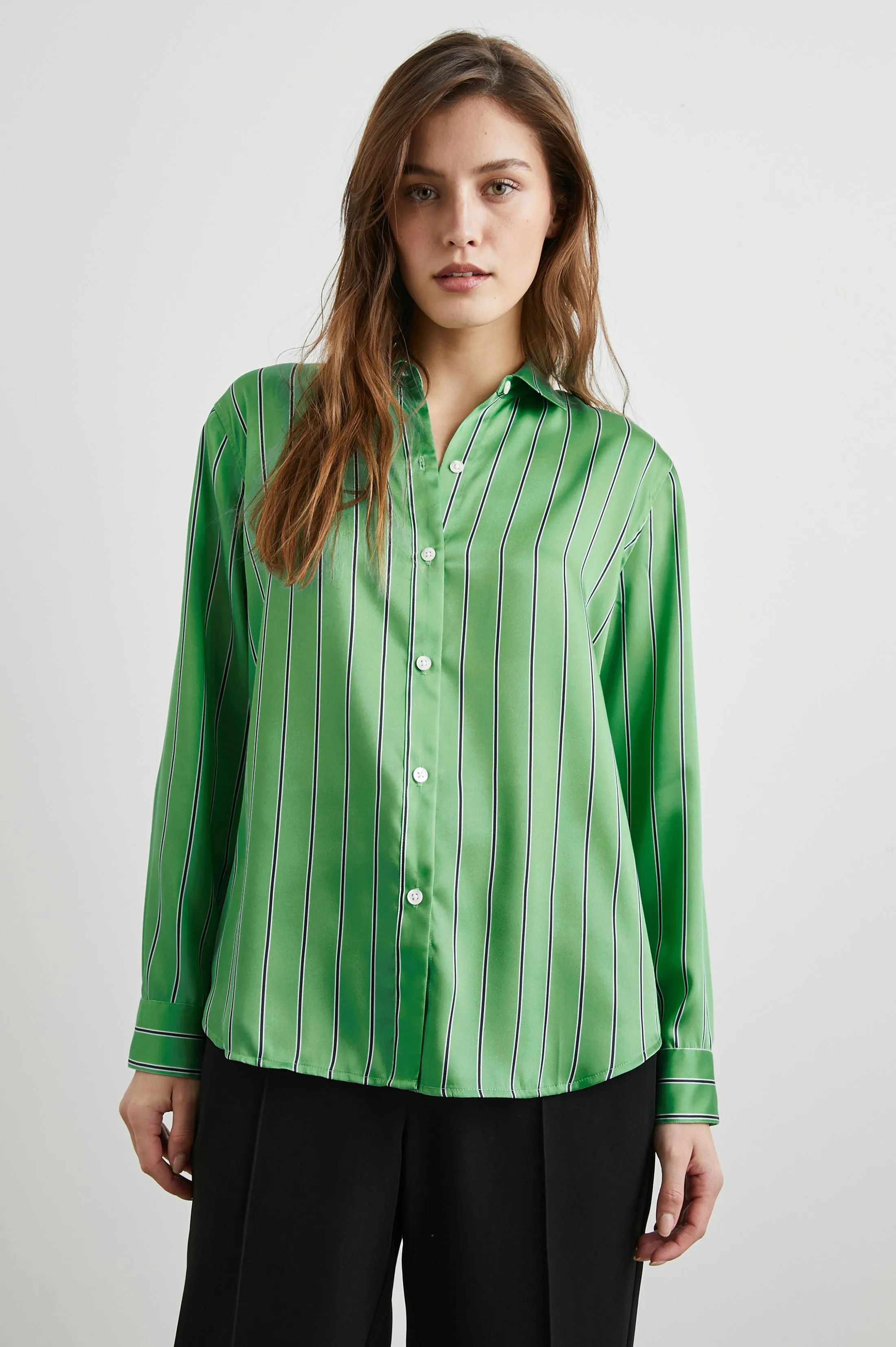 ELIAS SHIRT - BASIL STRIPE sold by Rails