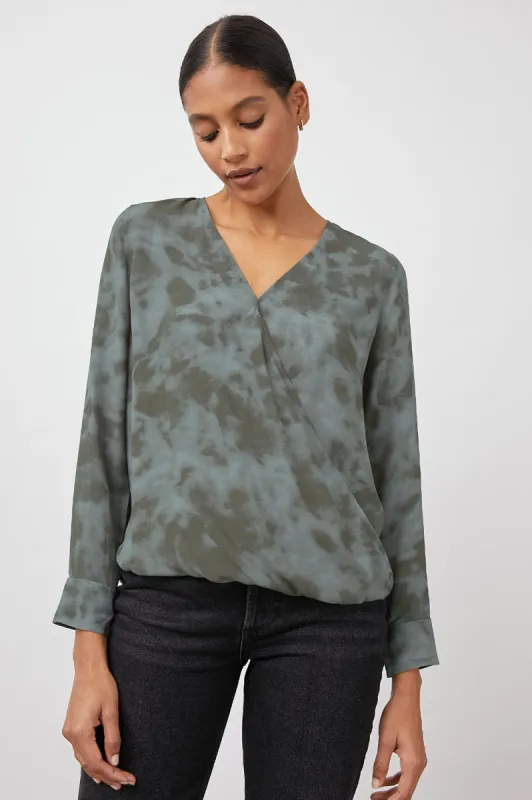 HILLARY TOP - SLATE TIE DYE made by Rails