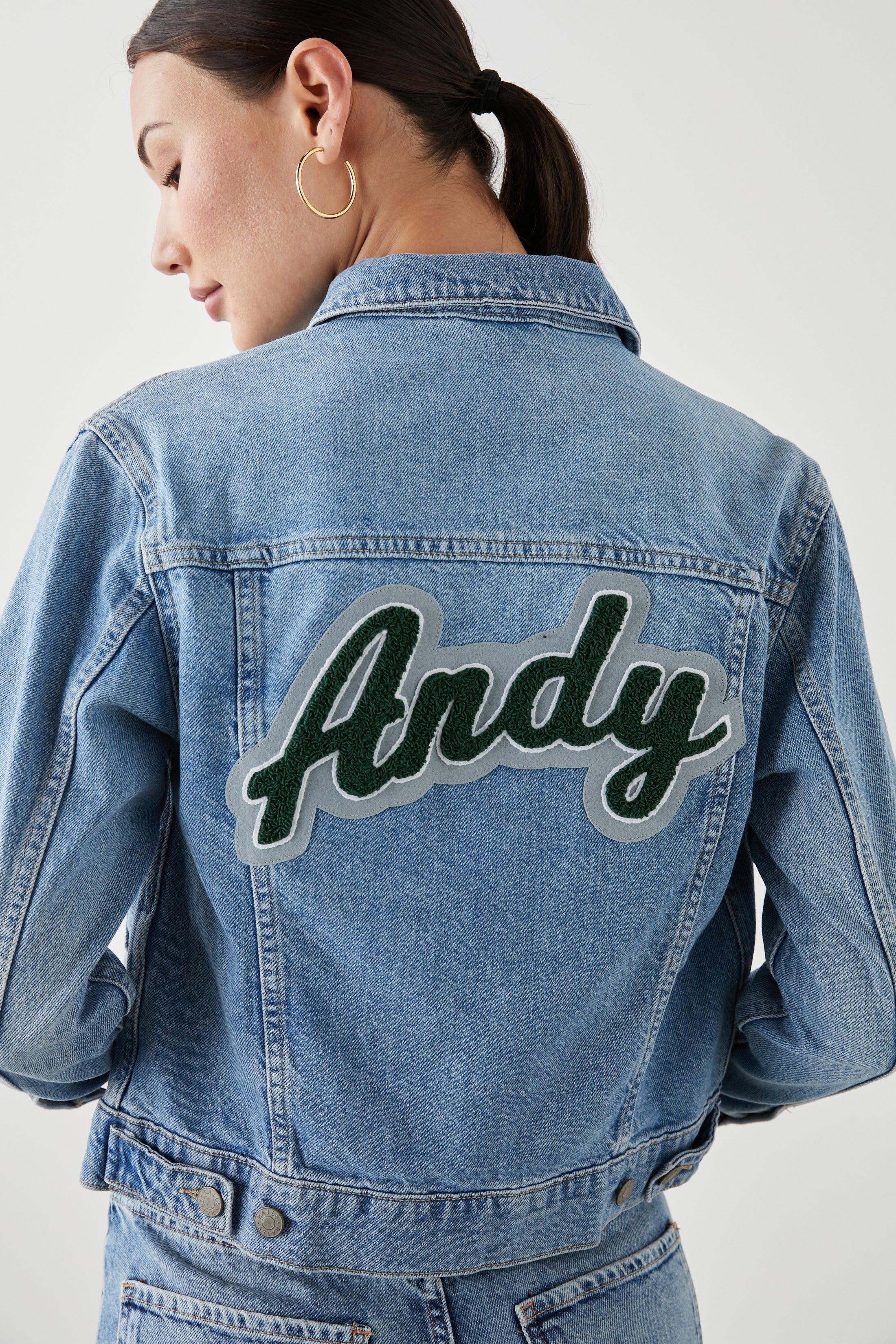 MULHOLLAND JACKET CUSTOM EMBROIDERY - ORIGINAL BLUE sold by Rails product image thumbnail 3