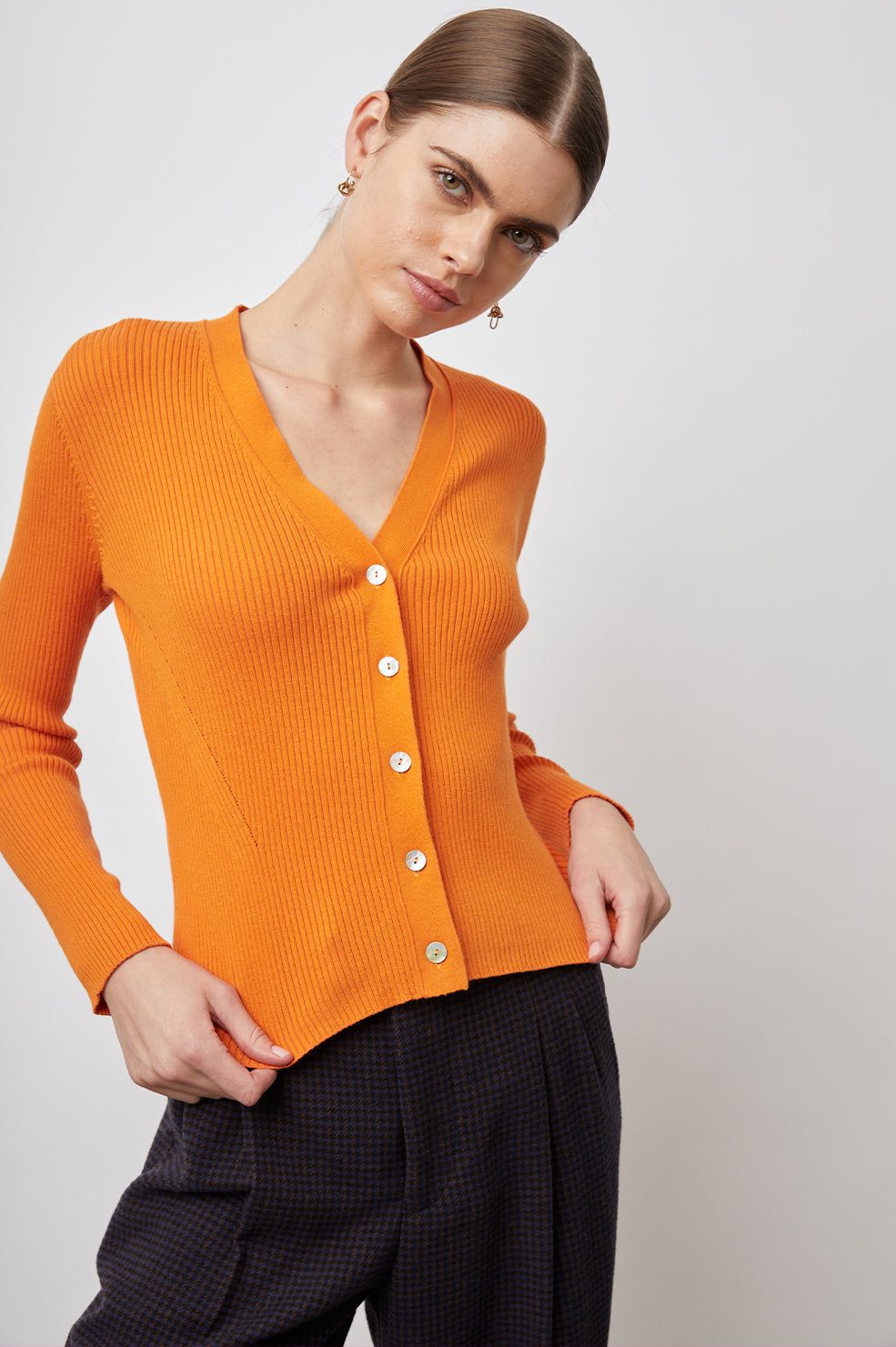 BEAU CARDIGAN - TANGERINE sold by Rails product image thumbnail 3