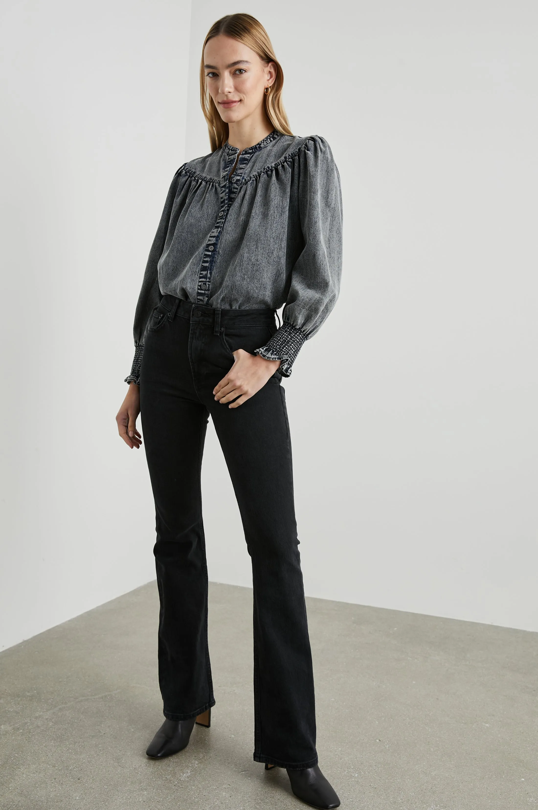 DAPHNE SHIRT - INK WASH sold by Rails product image thumbnail 3