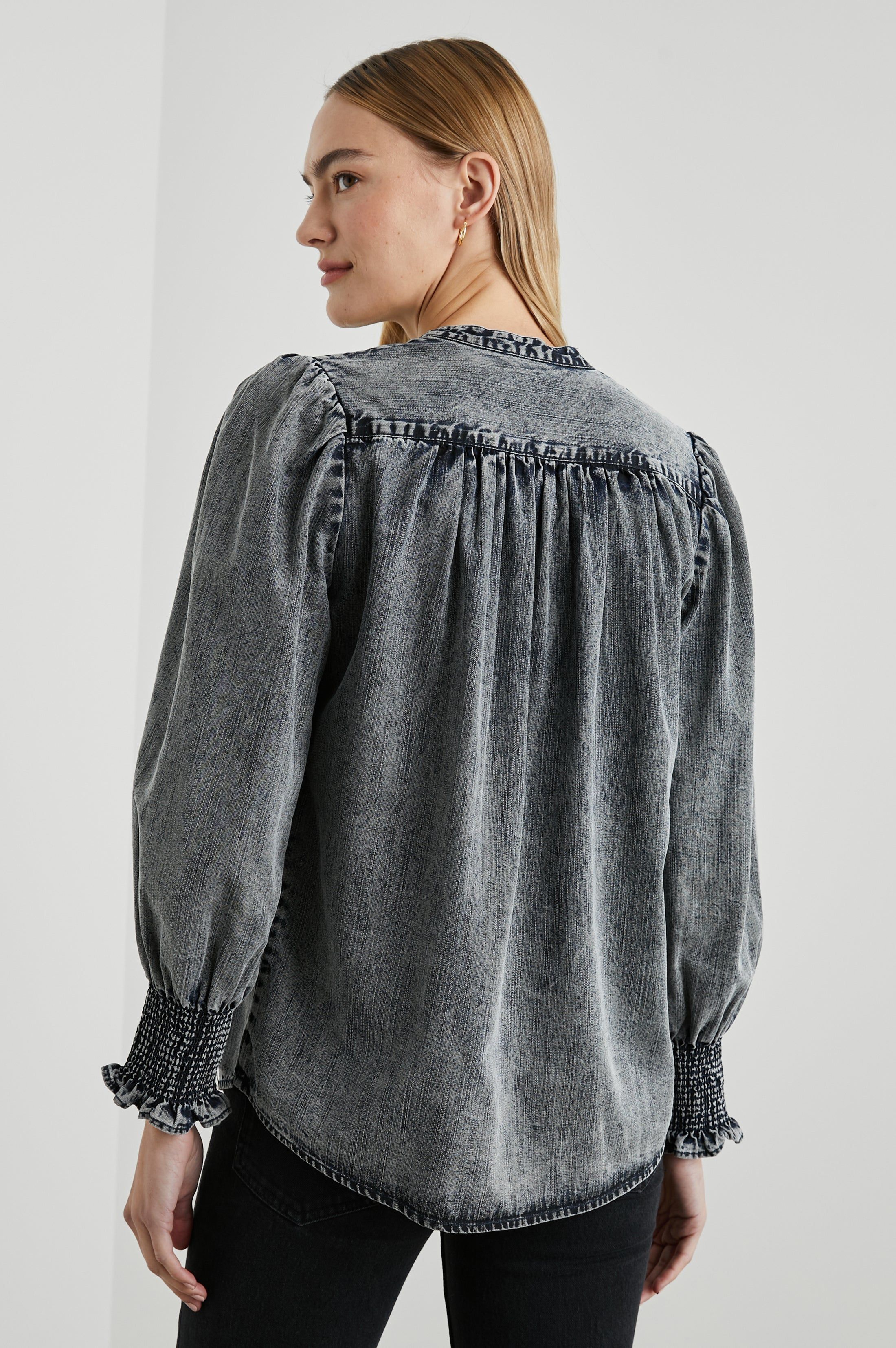 DAPHNE SHIRT - INK WASH sold by Rails product image thumbnail 5