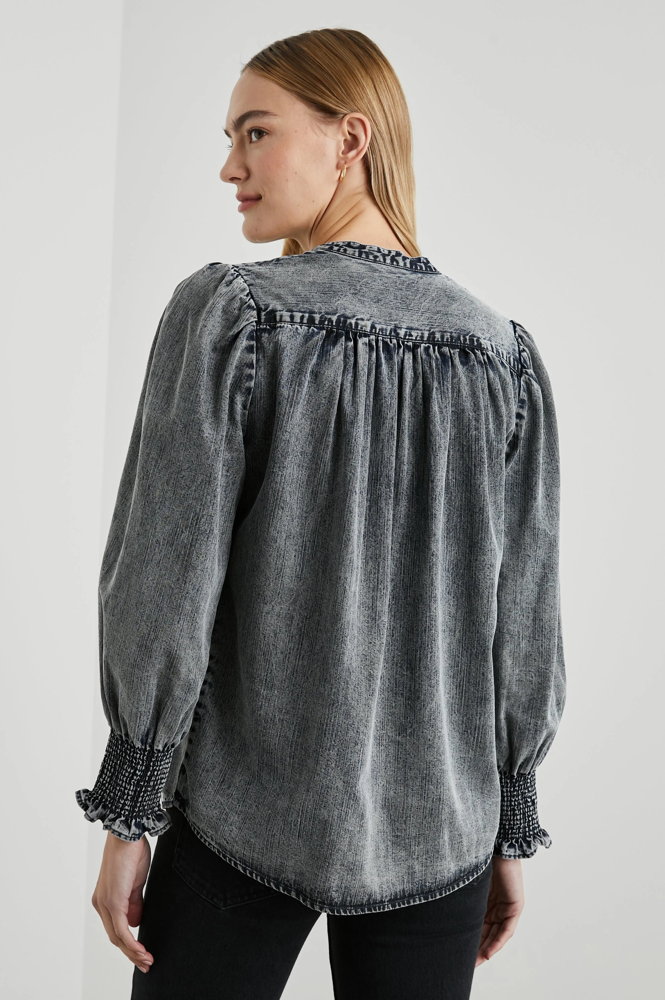 DAPHNE SHIRT - INK WASH sold by Rails product image thumbnail 5