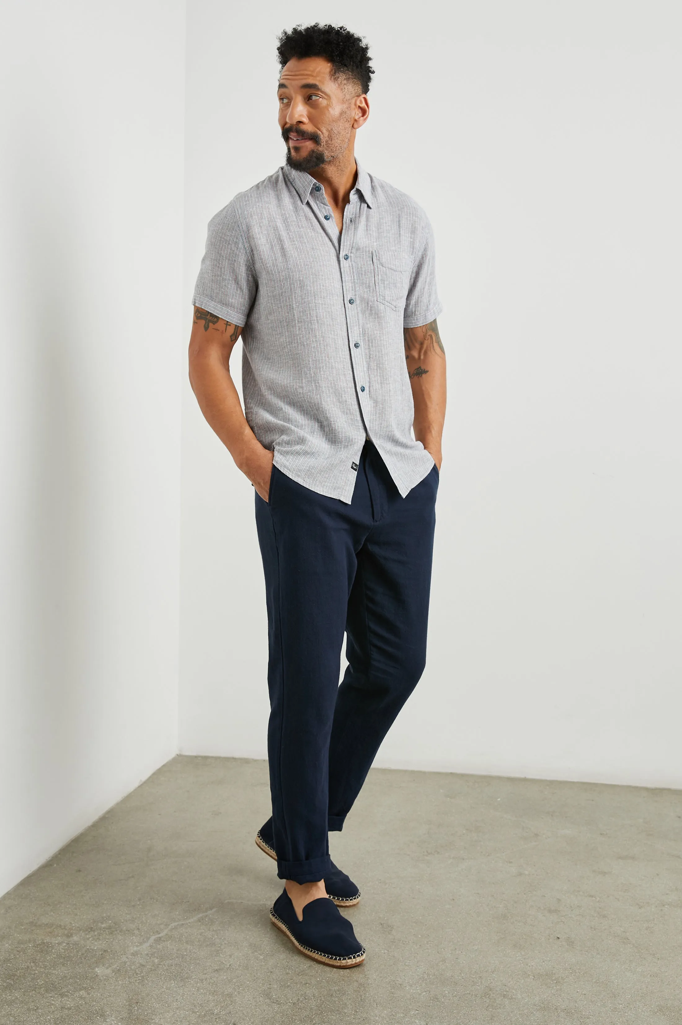 CARSON SHIRT - CHAMBRAY RED STRIPE sold by Rails product image thumbnail 3