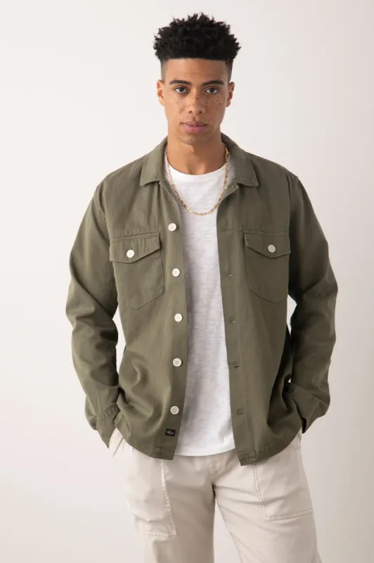KEROUAC SHIRT JACKET - OLIVE sold by Rails