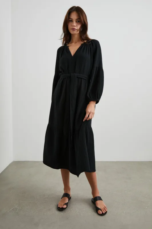 VITTORIA DRESS - BLACK sold by Rails