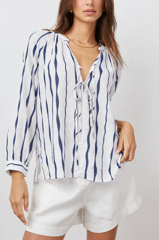 BRIELLE TOP - WAVY STRIPE sold by Rails