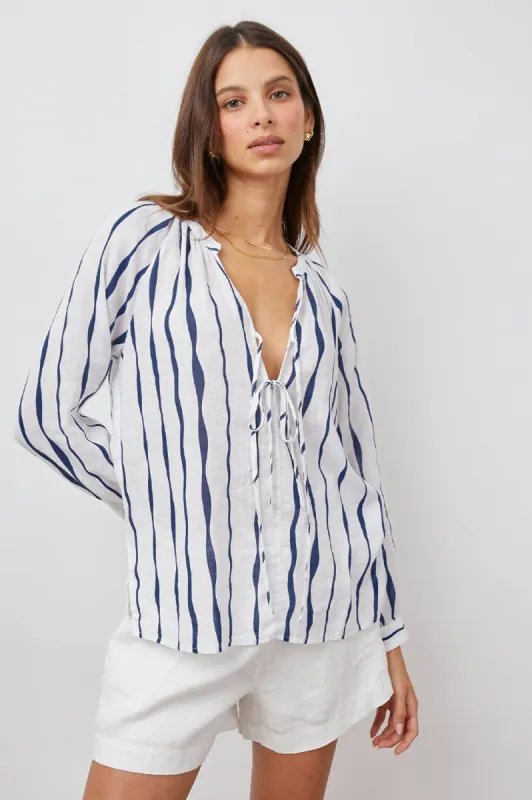 BRIELLE TOP - WAVY STRIPE sold by Rails