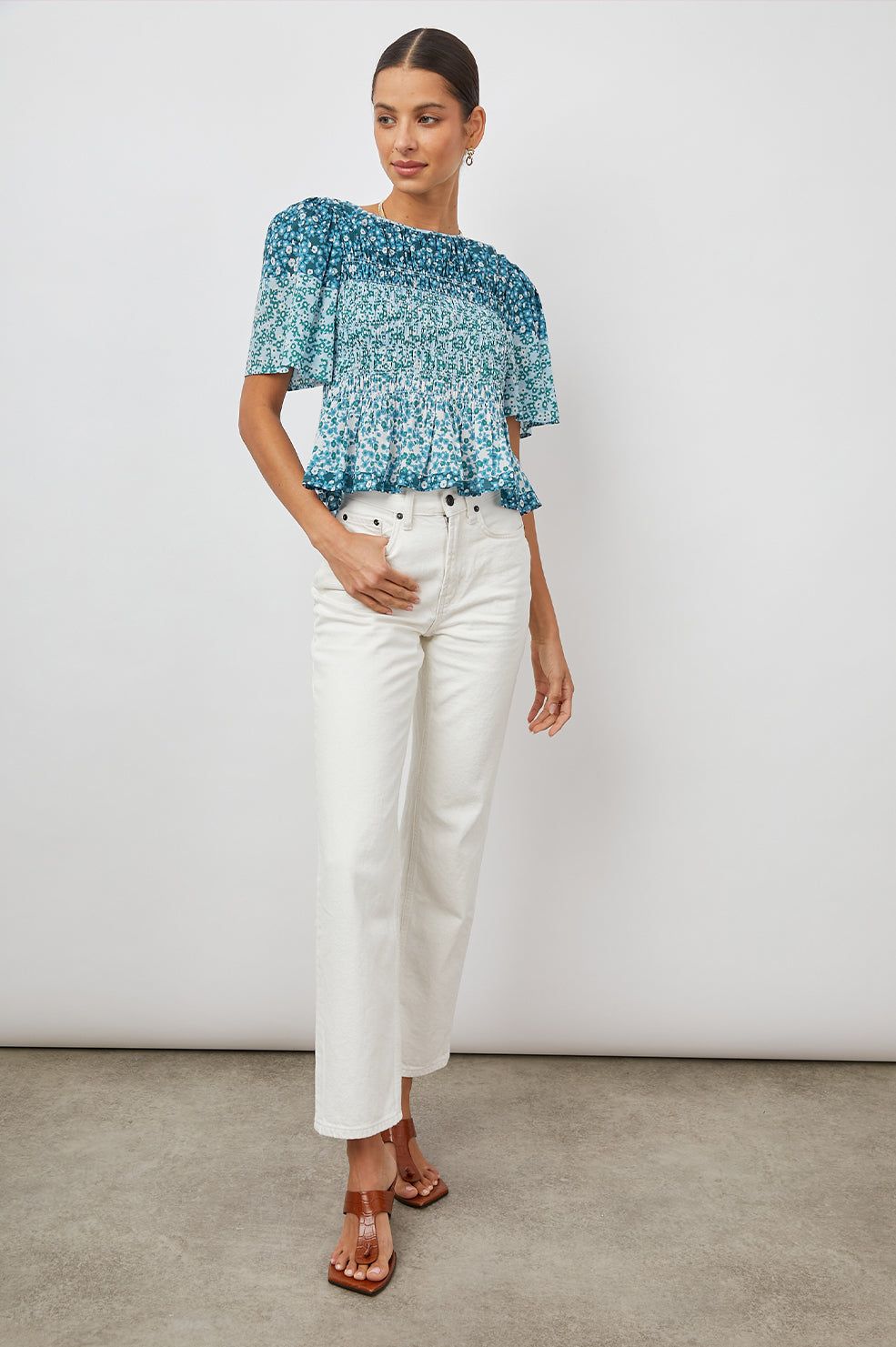 ROSIE TOP - STRIPED FLORAL sold by Rails product image thumbnail 3