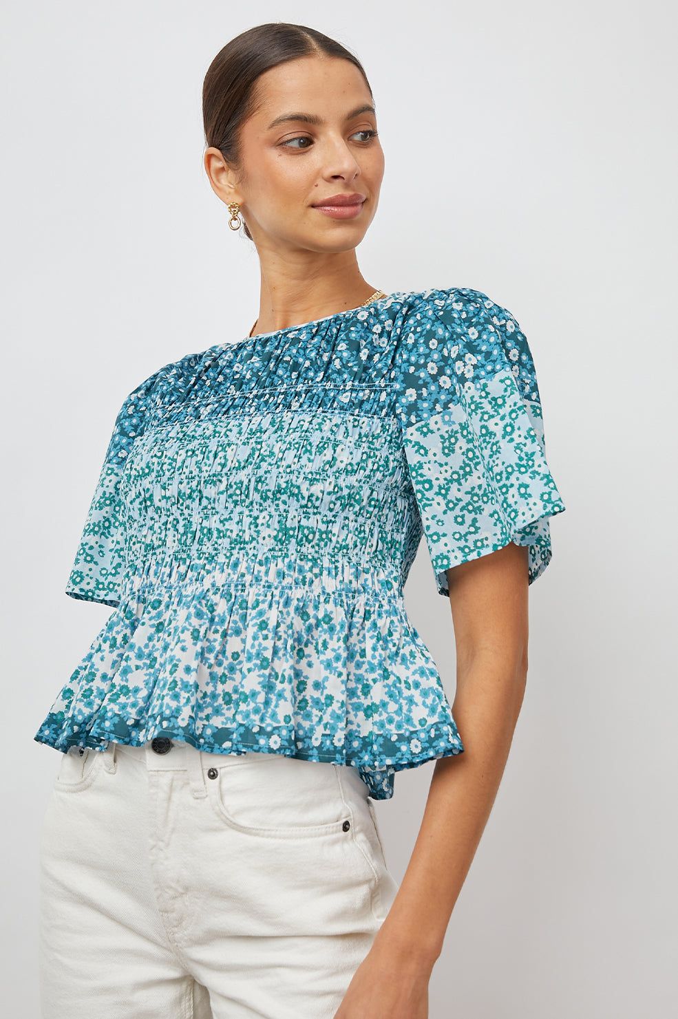 ROSIE TOP - STRIPED FLORAL sold by Rails product image thumbnail 4