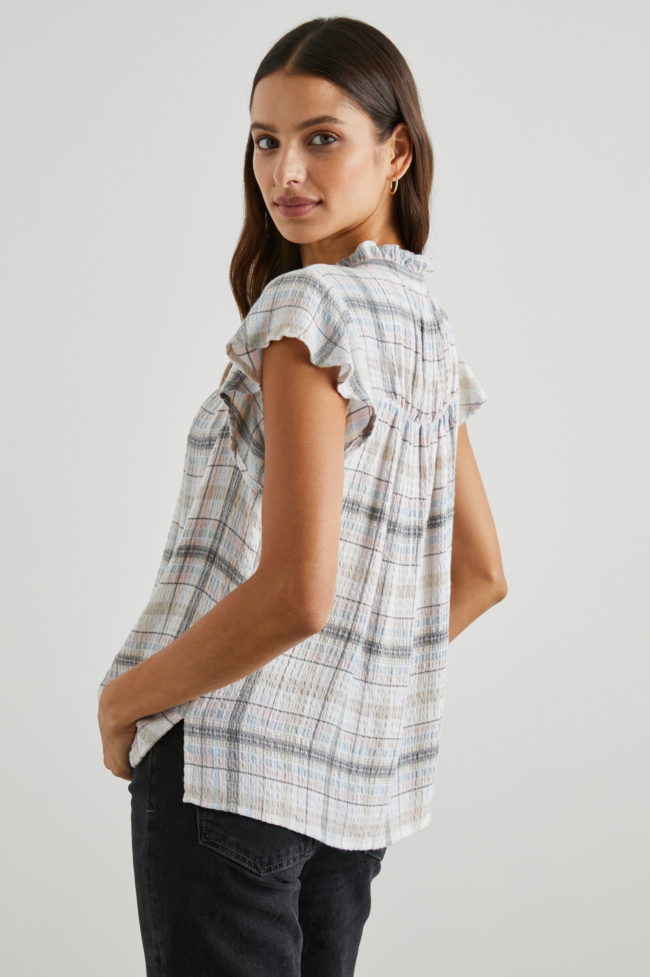 RUTHIE TOP - SKY HAZE sold by Rails product image thumbnail 5