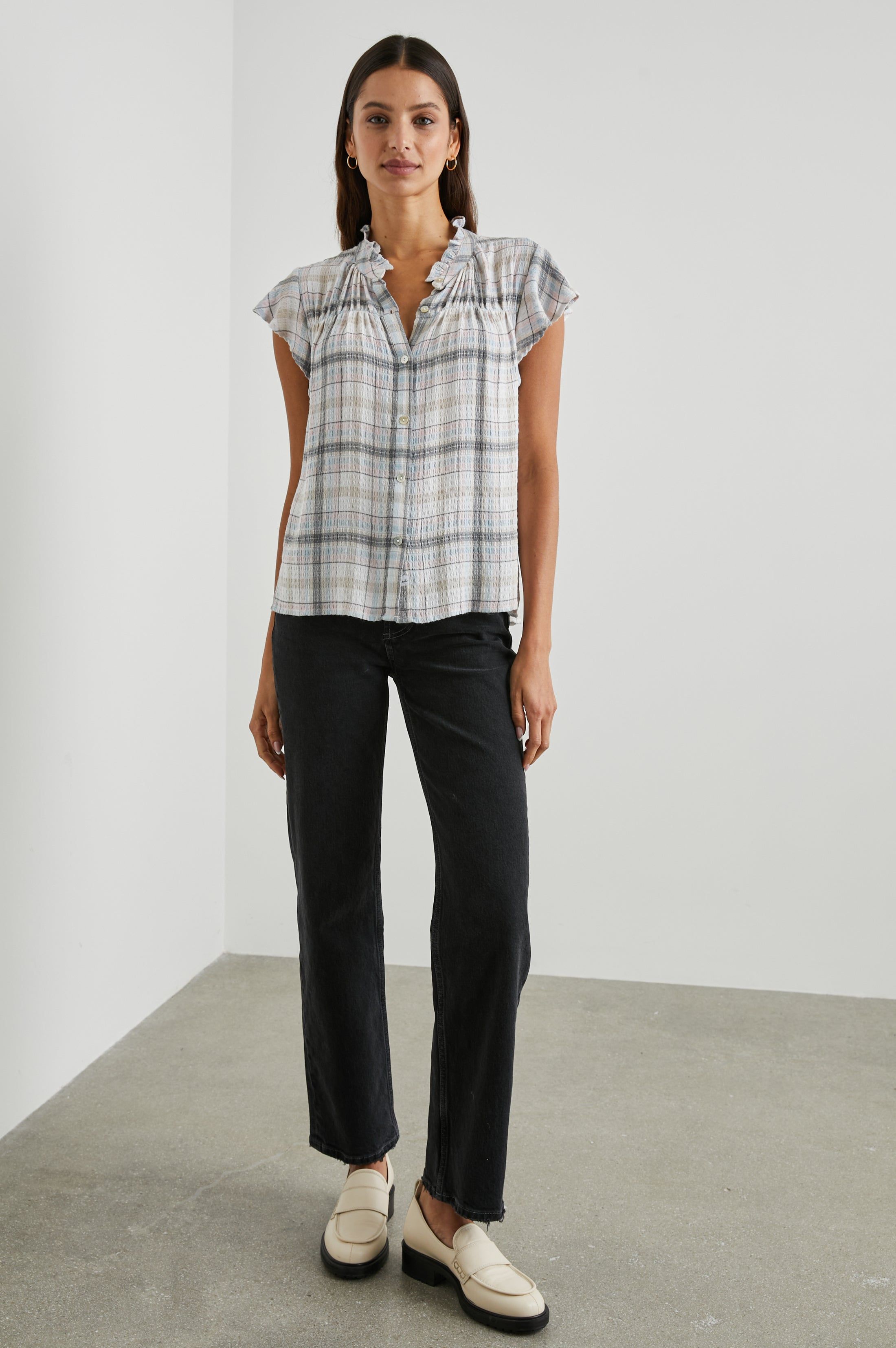 RUTHIE TOP - SKY HAZE sold by Rails product image thumbnail 3