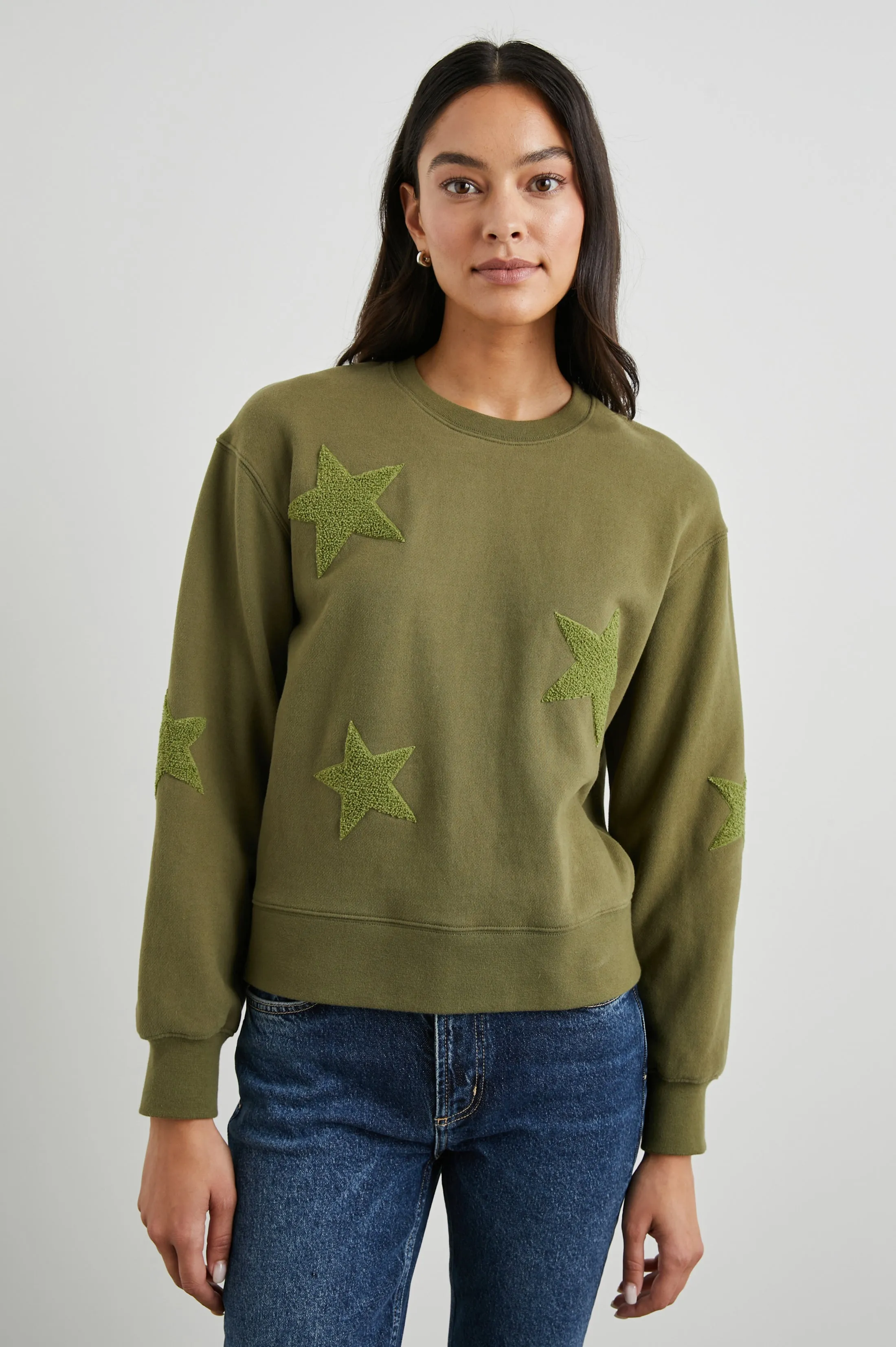 SONIA SWEATSHIRT - OLIVE sold by Rails