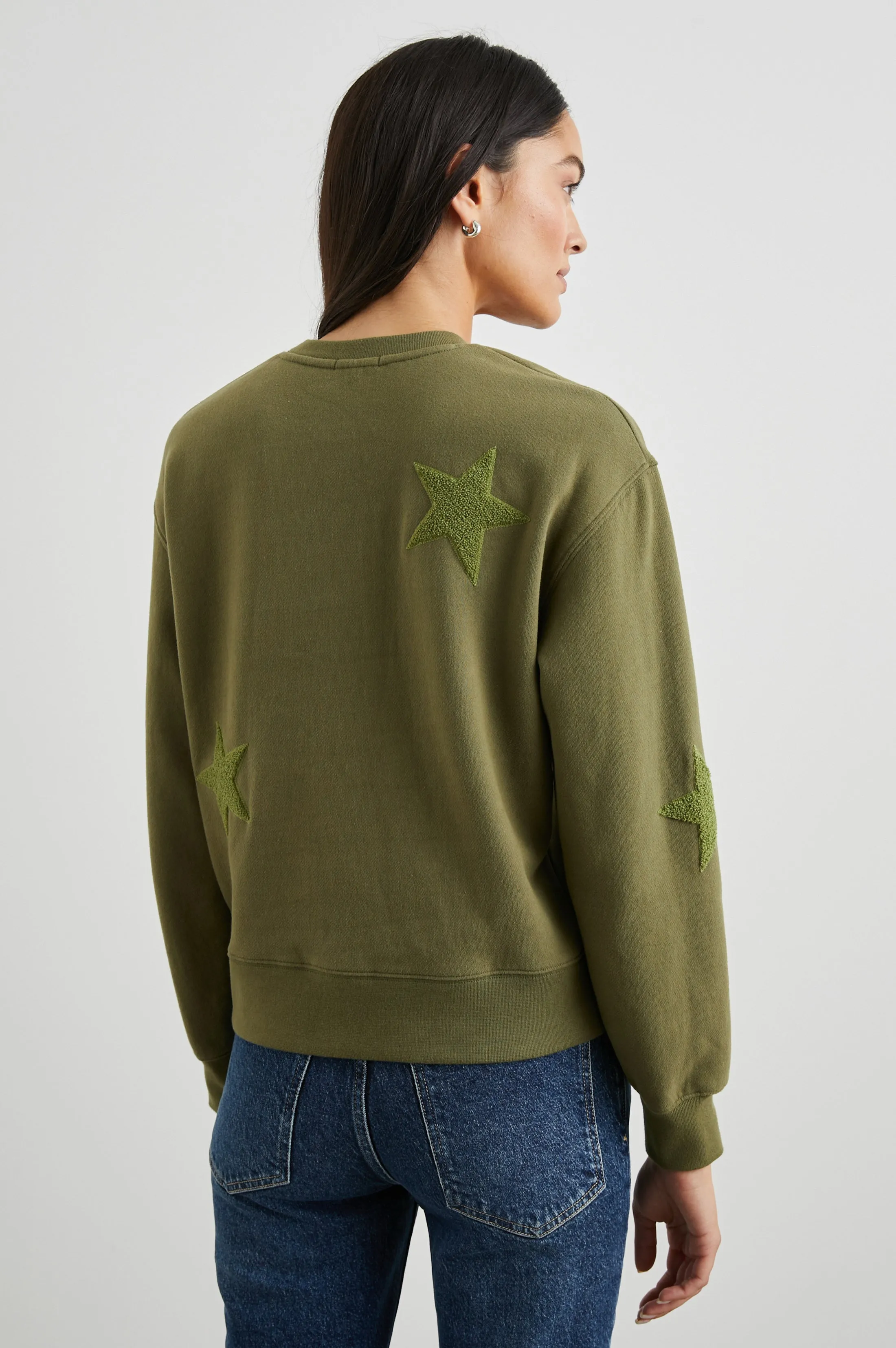 SONIA SWEATSHIRT - OLIVE sold by Rails product image thumbnail 3