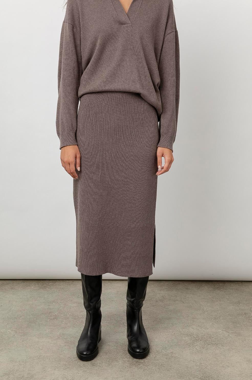 BETTIE SKIRT - LATTE sold by Rails