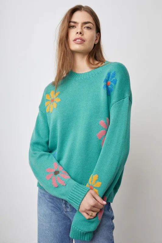 ZOEY SWEATER - MULTI FLOWERS sold by Rails