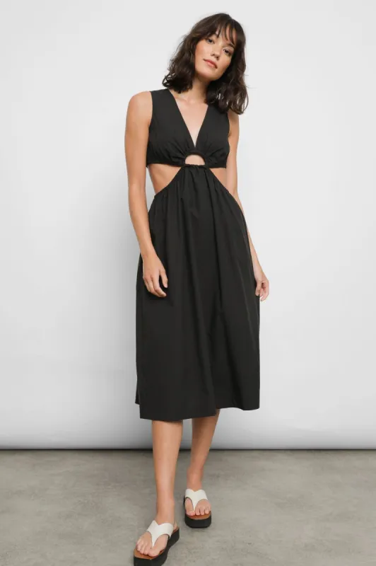 RIZO DRESS - BLACK sold by Rails
