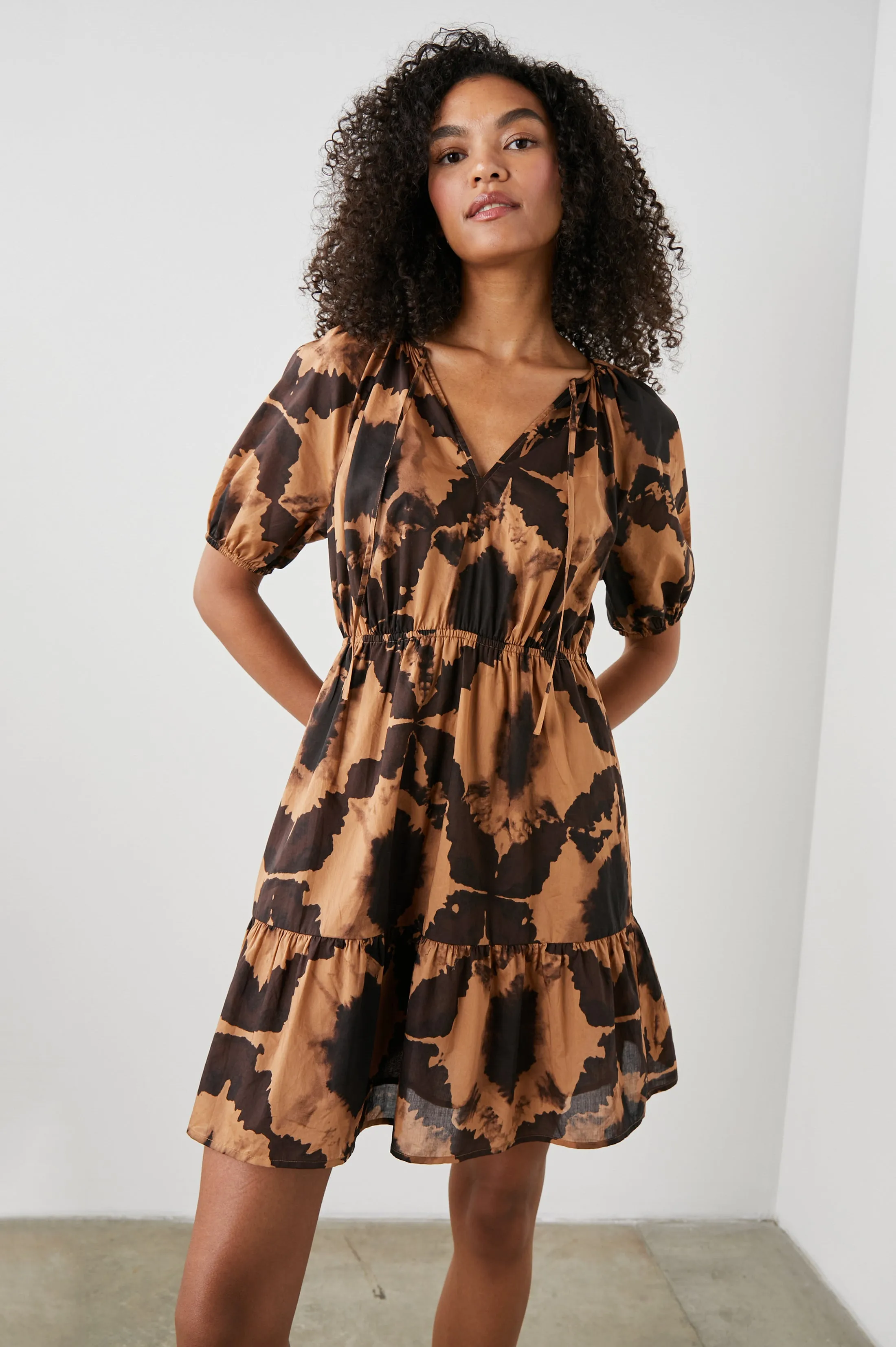 AMABELLA DRESS - TIGERS EYE sold by Rails