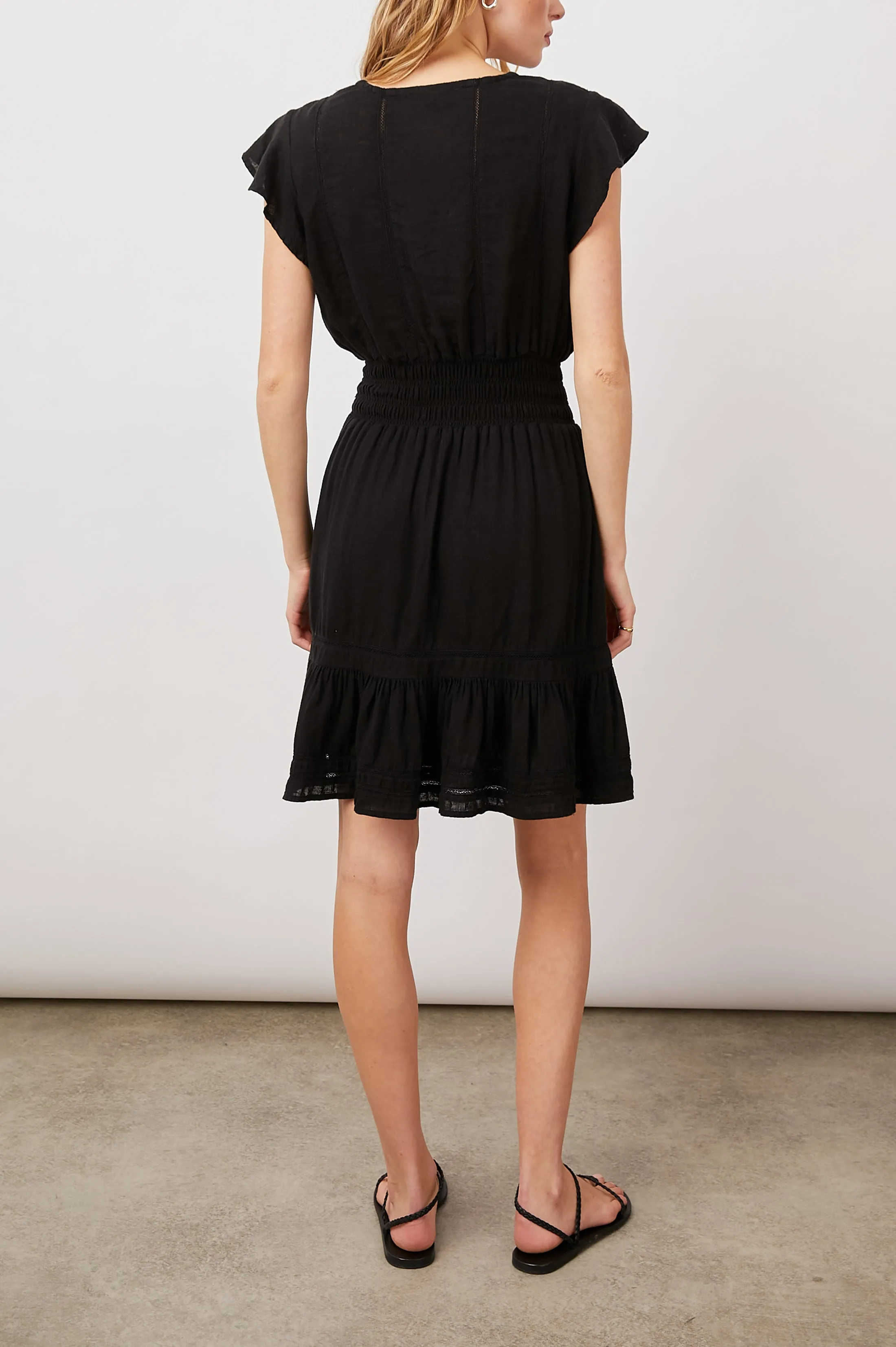 TARA DRESS - BLACK LACE DETAIL sold by Rails product image thumbnail 4