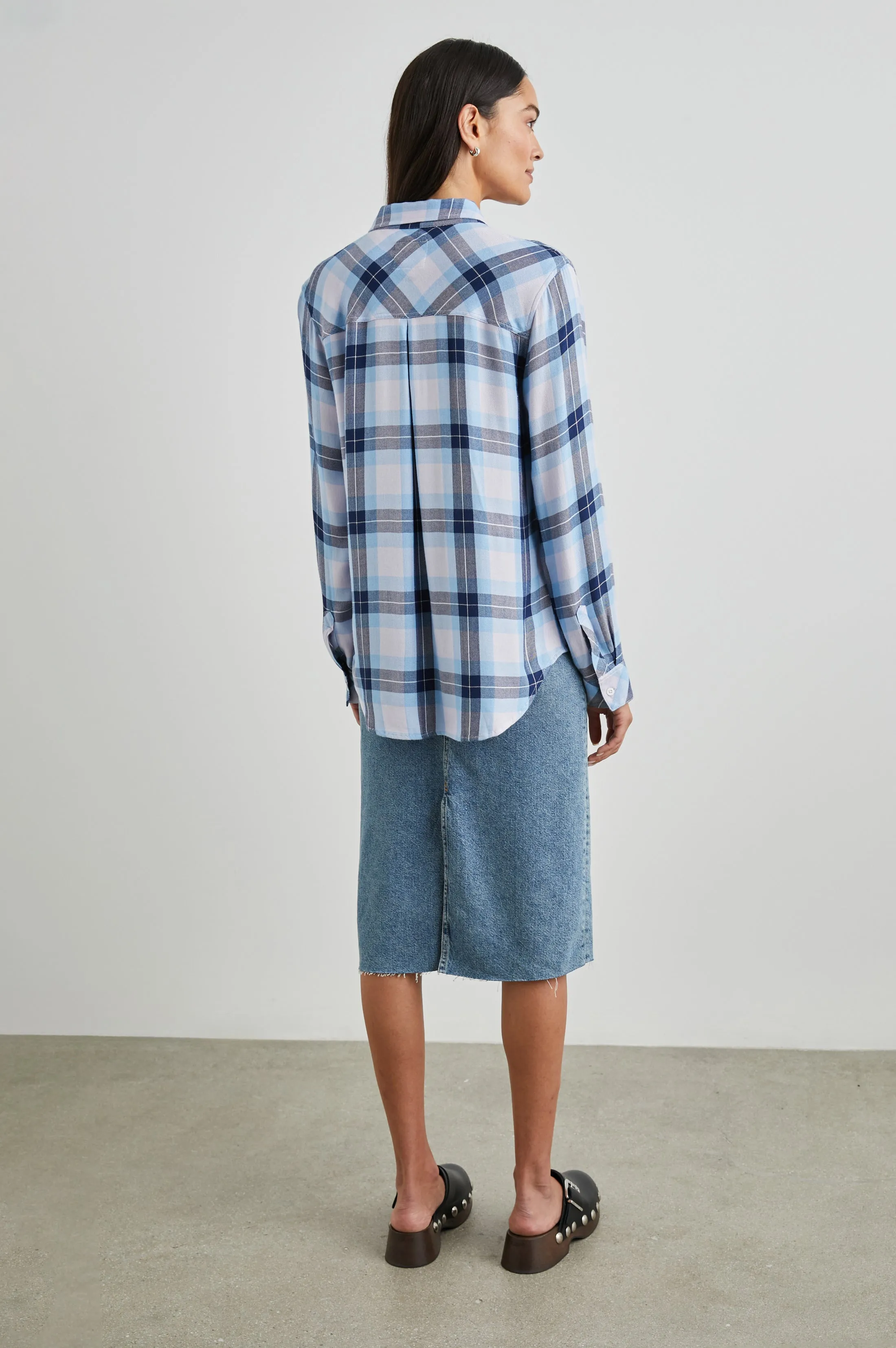 HUNTER SHIRT - LILAC CRYSTAL NAVY sold by Rails product image thumbnail 4