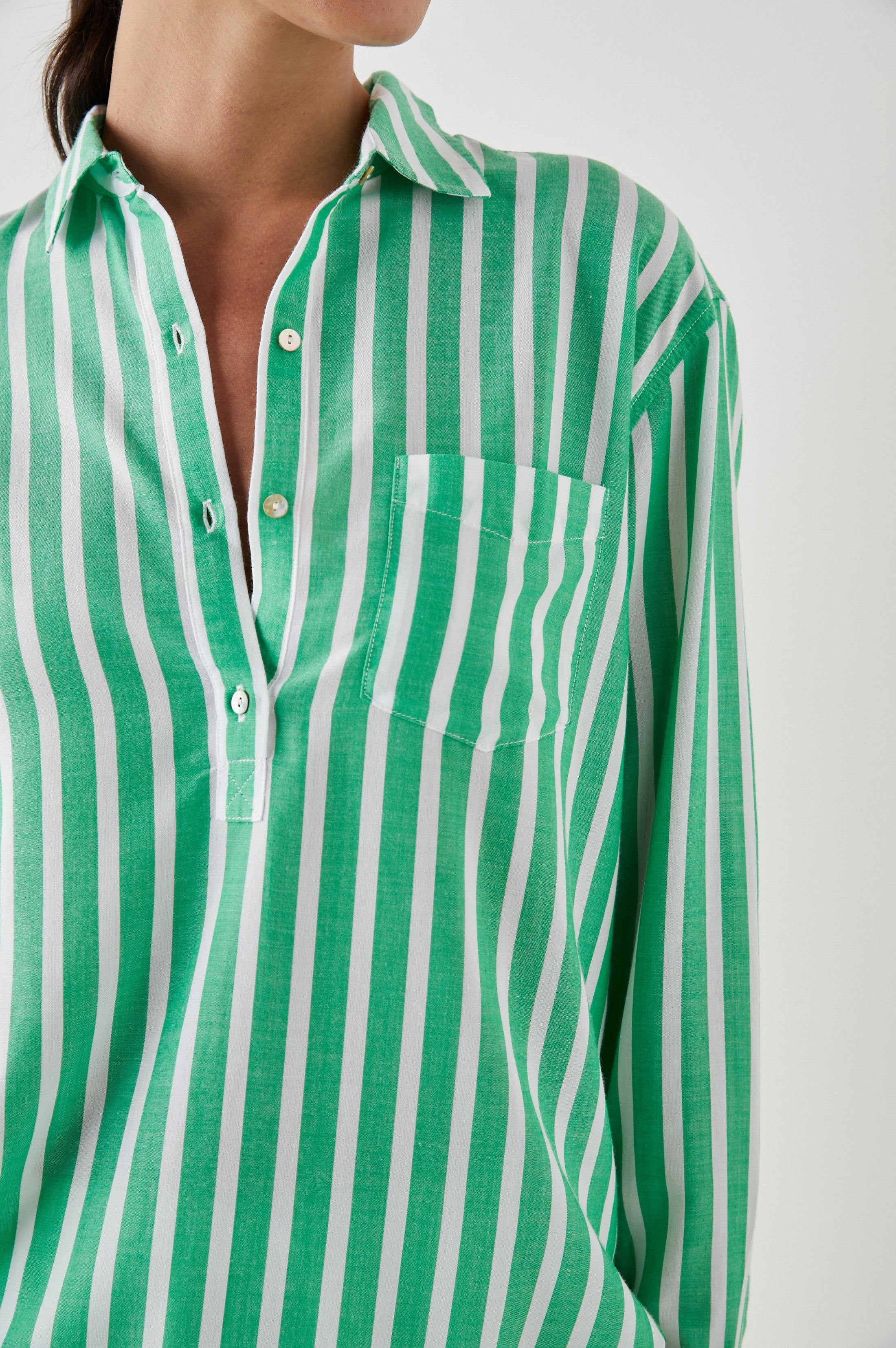 ELLE SHIRT - CLOVER STRIPE sold by Rails product image thumbnail 2