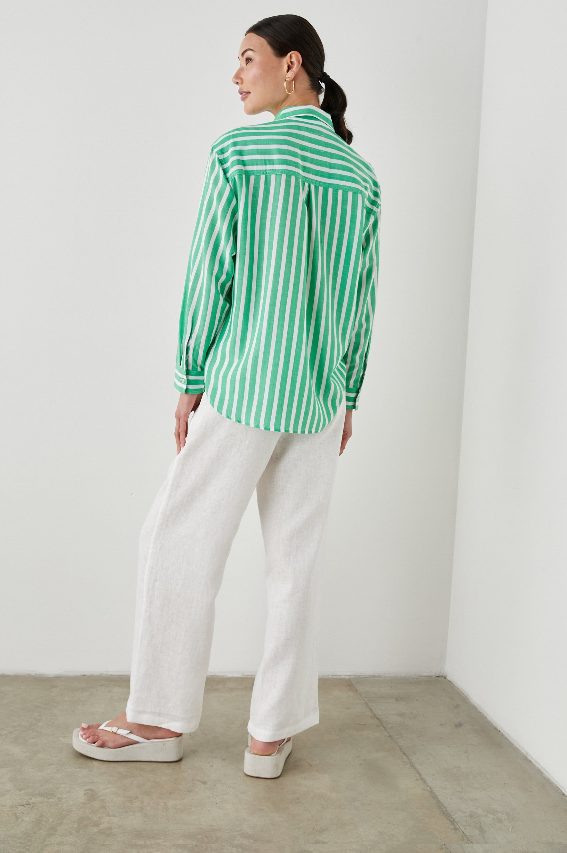 ELLE SHIRT - CLOVER STRIPE sold by Rails product image thumbnail 5