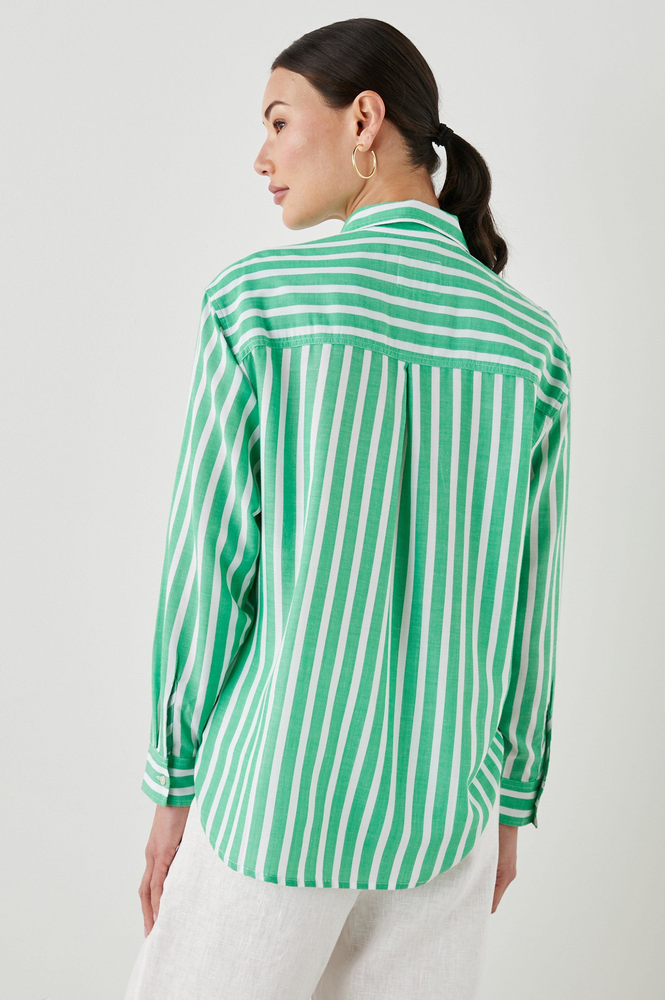 ELLE SHIRT - CLOVER STRIPE sold by Rails product image thumbnail 4