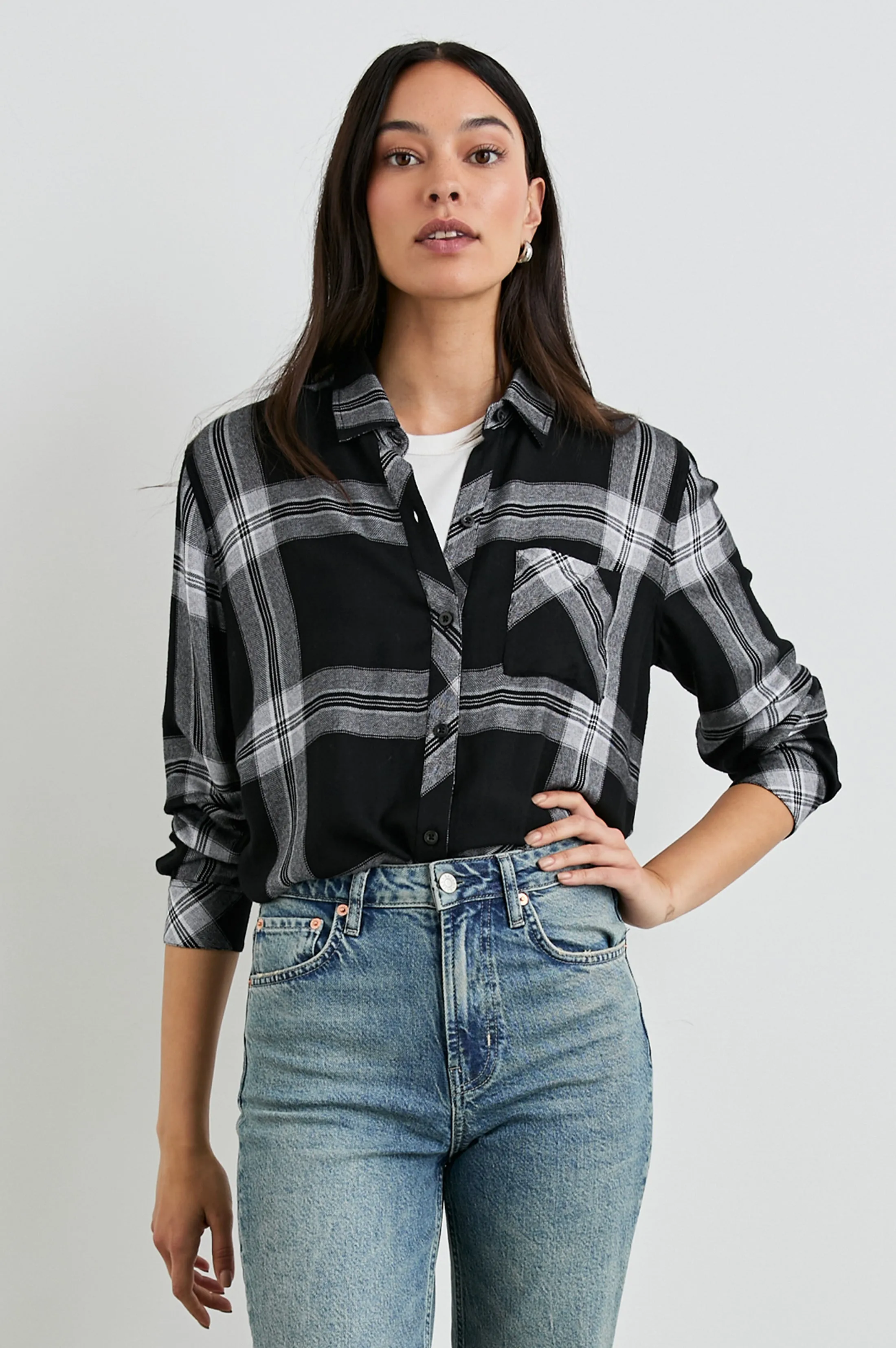 HUNTER SHIRT - BLACK CINDER sold by Rails product image thumbnail 4