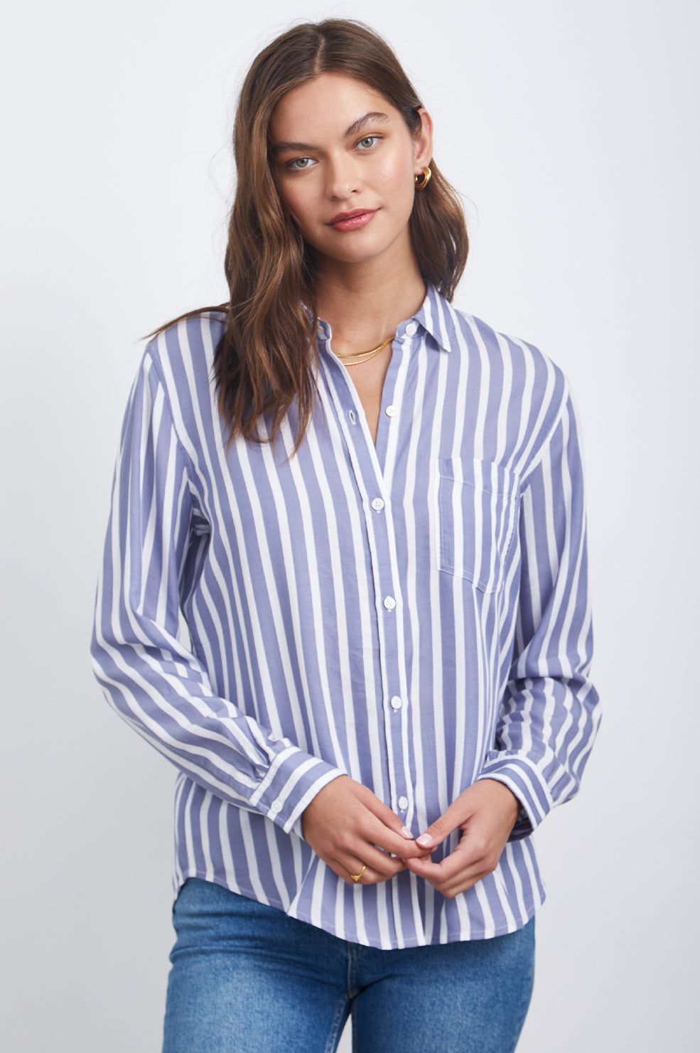PALOMA SHIRT - TURIN STRIPE sold by Rails product image thumbnail 2