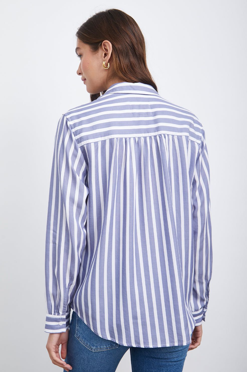 PALOMA SHIRT - TURIN STRIPE sold by Rails product image thumbnail 4