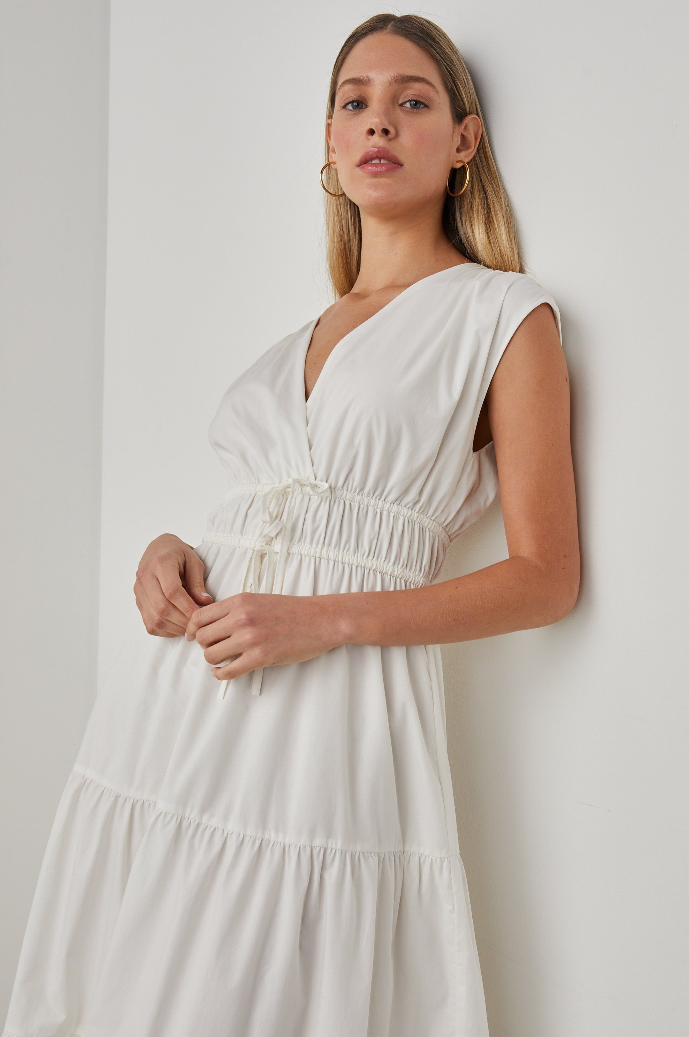 LUCIA DRESS - WHITE sold by Rails product image thumbnail 3
