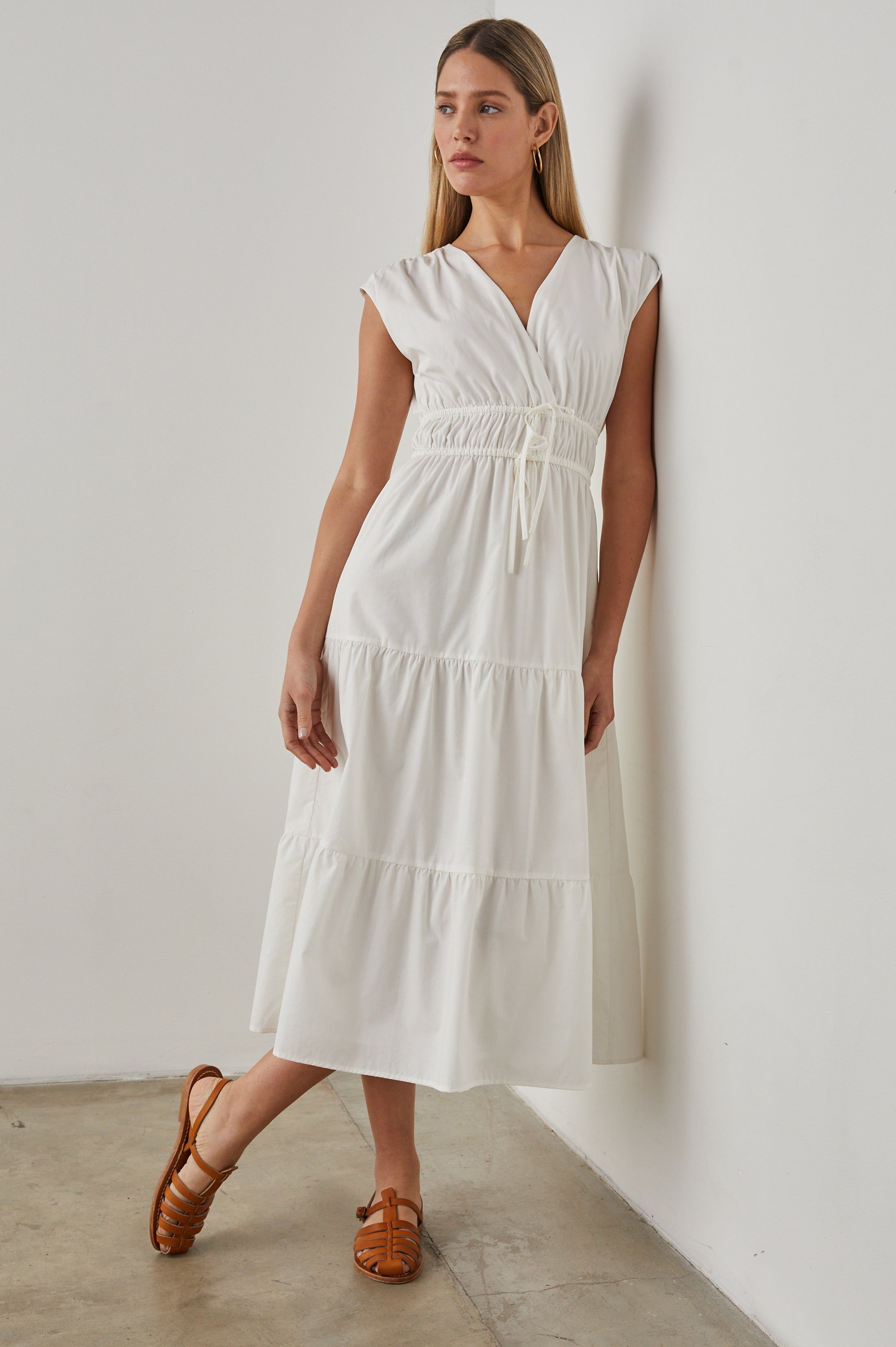 LUCIA DRESS - WHITE sold by Rails product image thumbnail 5