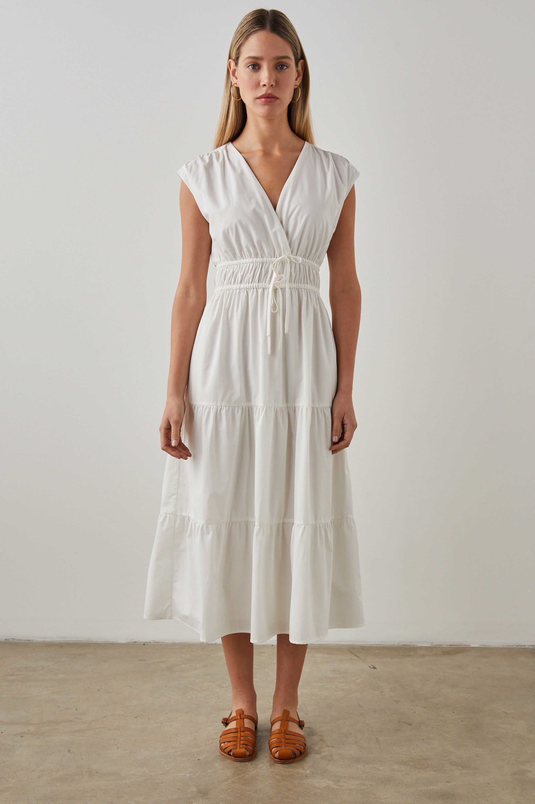 LUCIA DRESS - WHITE sold by Rails