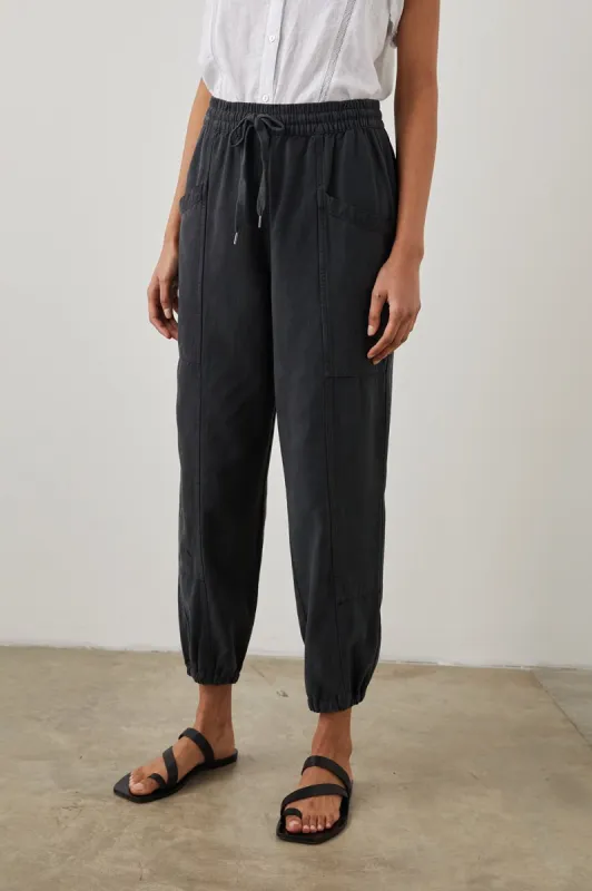 HAVEN PANT - WASHED BLACK sold by Rails