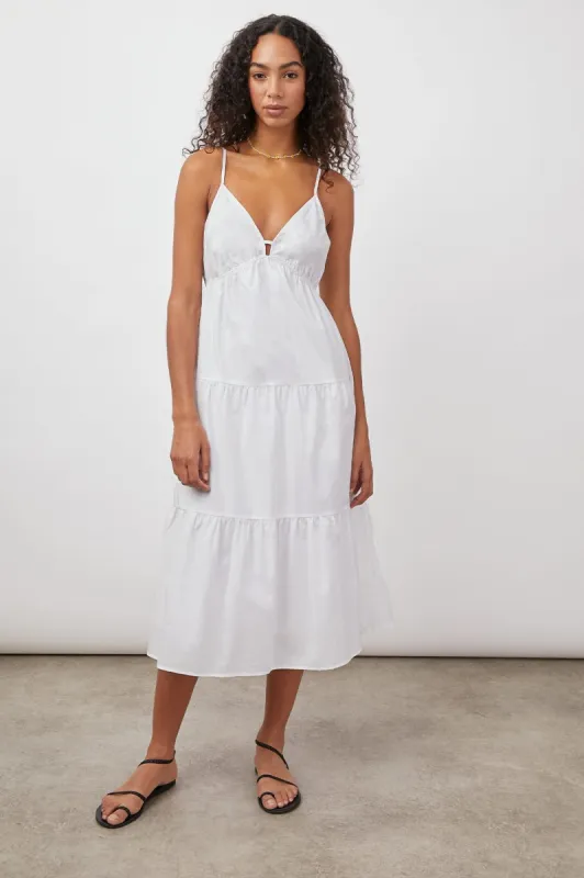 AVRIL DRESS - BRIGHT WHITE sold by Rails