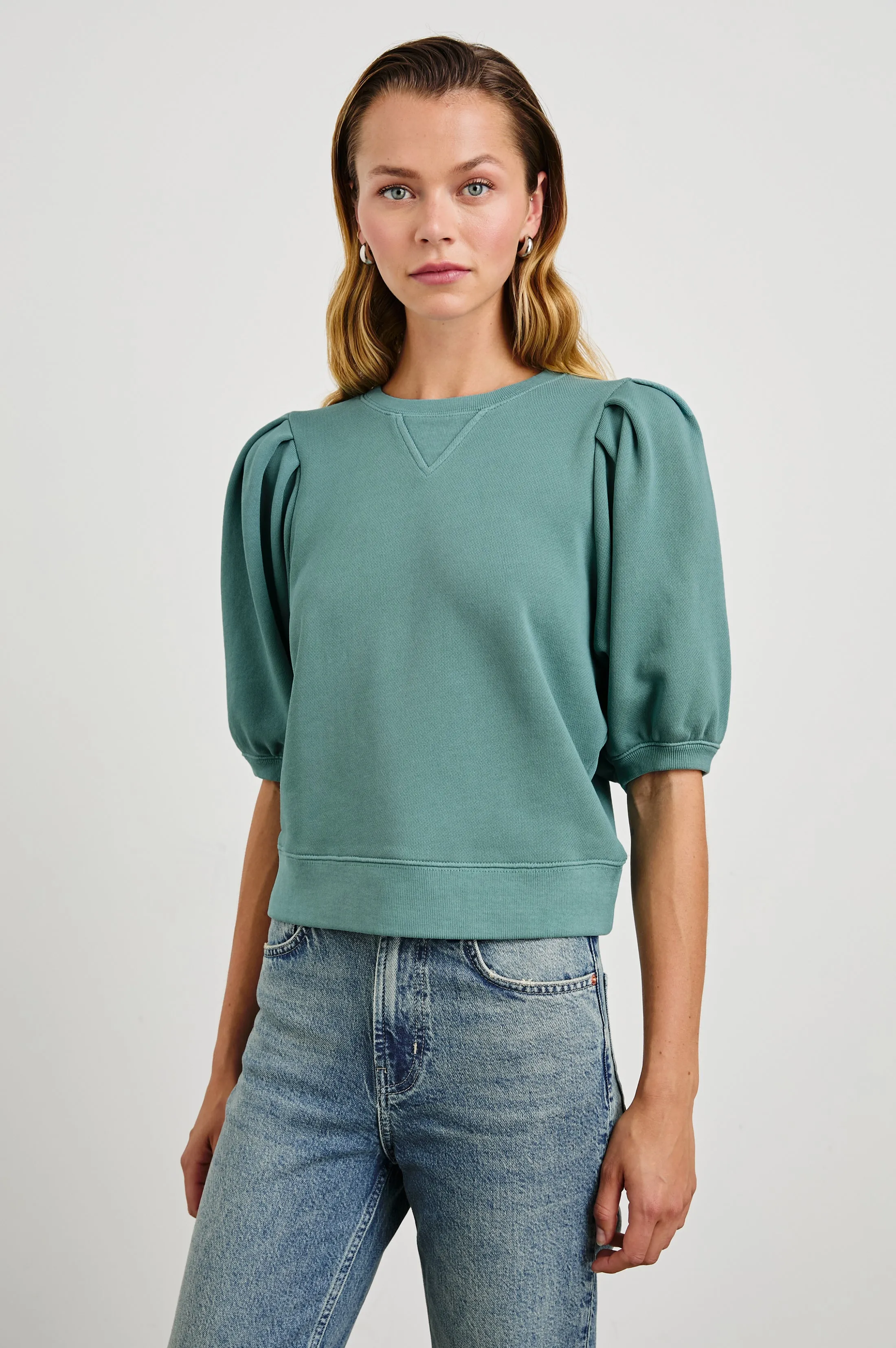 CAMY SWEATSHIRT - STONE BLUE sold by Rails product image thumbnail 4