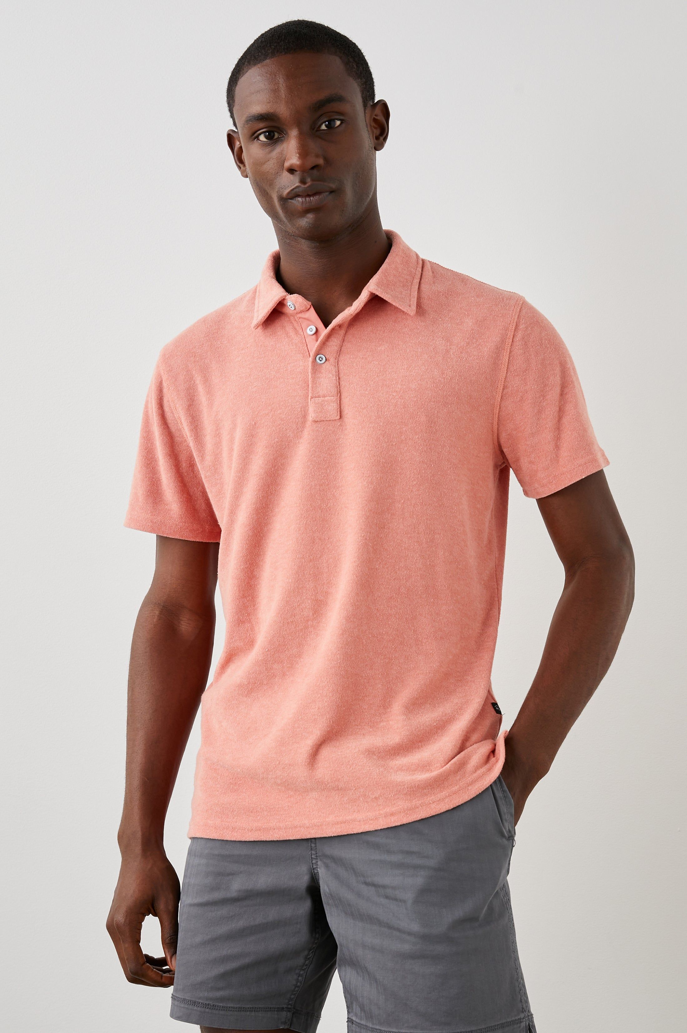 RHEN POLO SHIRT - DRAGON FRUIT sold by Rails