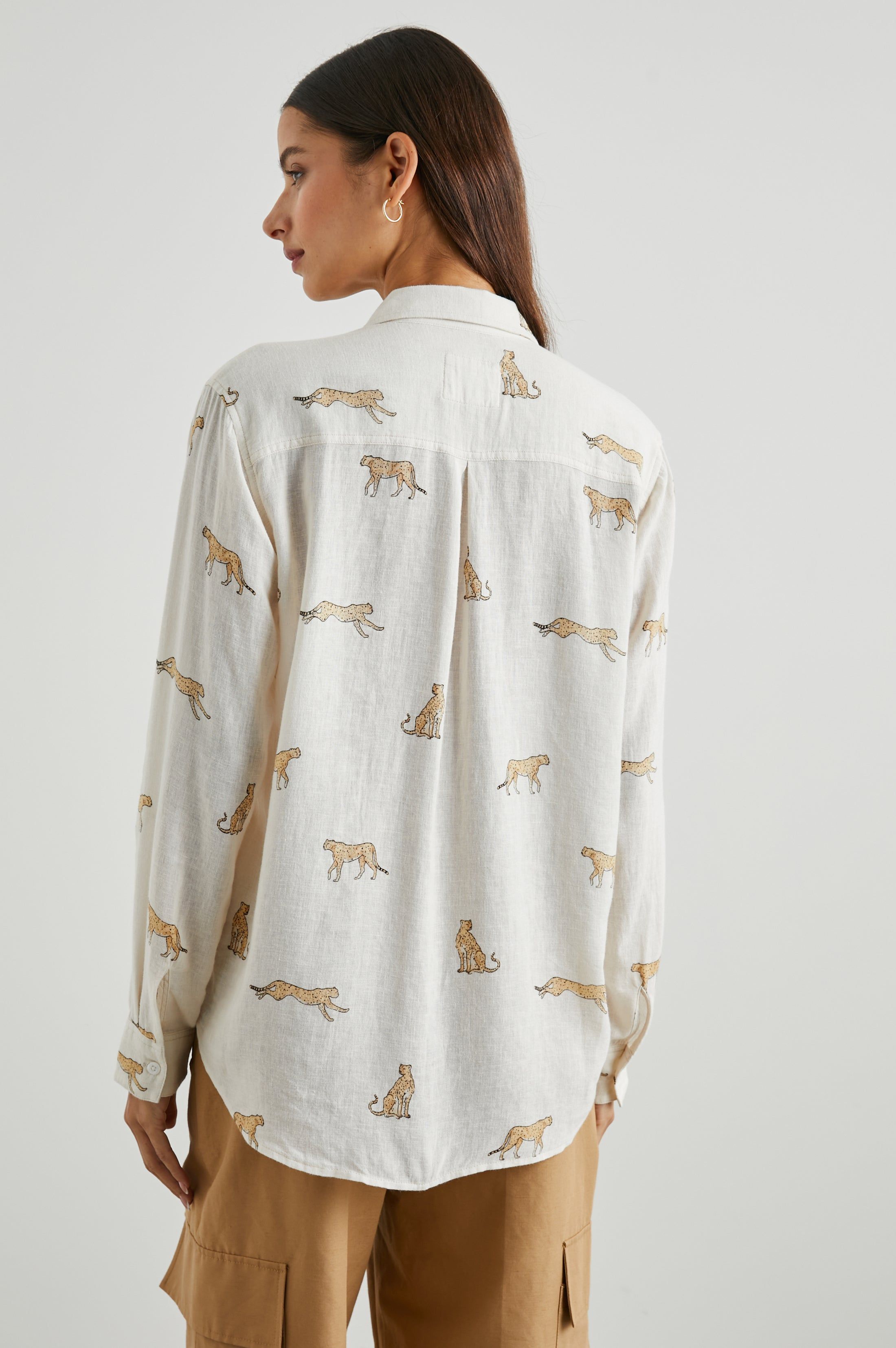 CHARLI SHIRT - NATURAL LEOPARD sold by Rails product image thumbnail 6