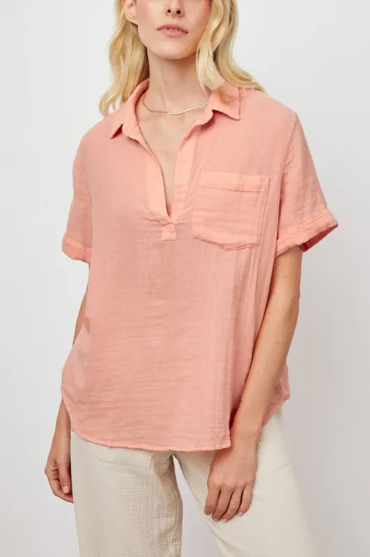 SAVANNAH SHIRT - FLAMINGO sold by Rails