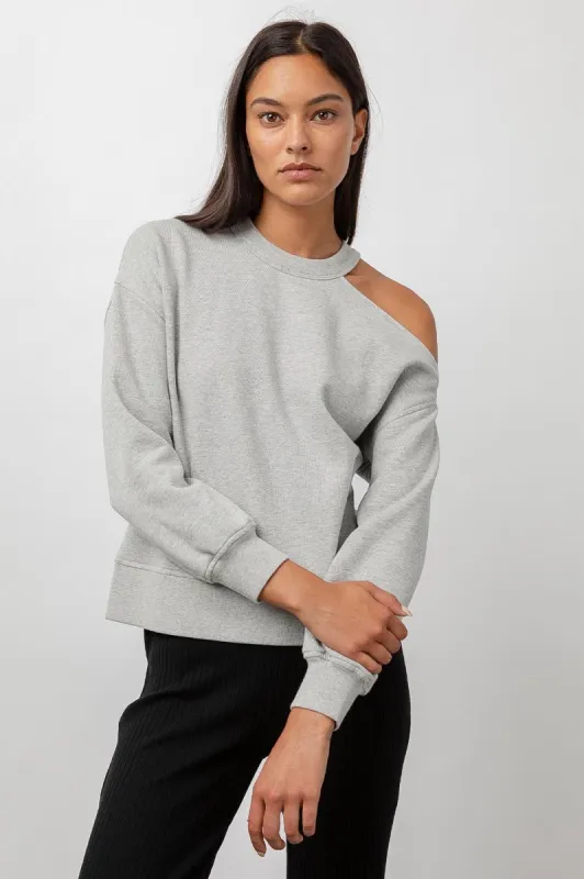 QUINCY SWEATSHIRT - HEATHER GREY sold by Rails