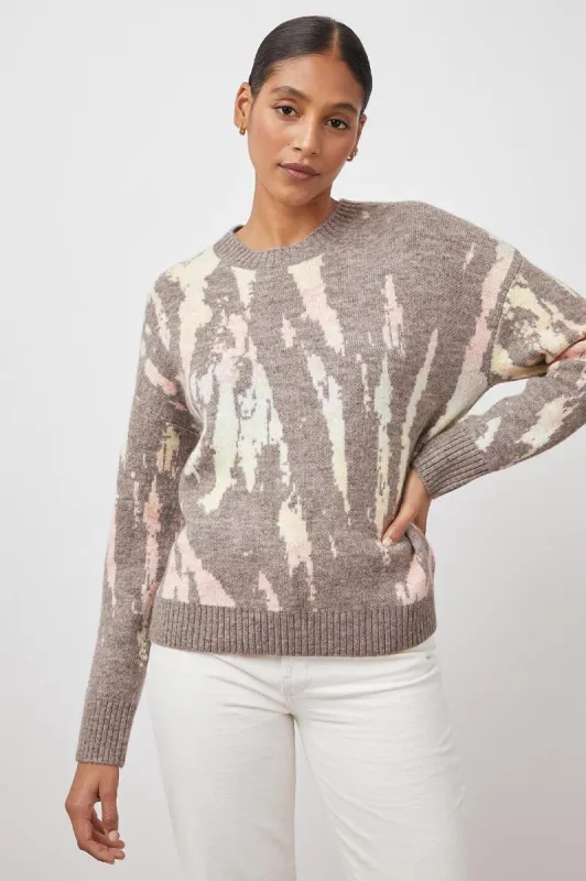 VIRGO SWEATER - GREY TIE DYE sold by Rails