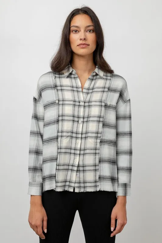 RONIN SHIRT - PISTACHIO FROST MIXED PLAID made by Rails