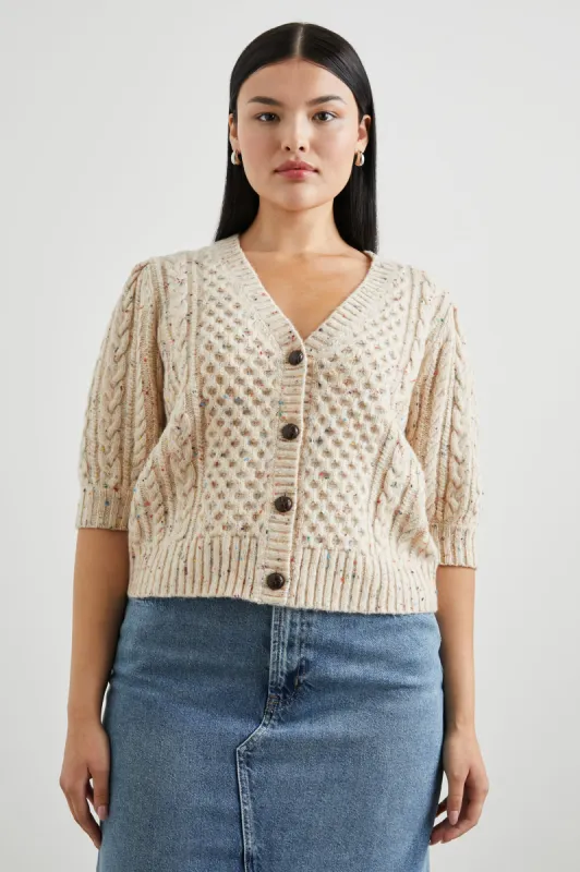ISLA CARDIGAN - CREAM CONFETTI sold by Rails