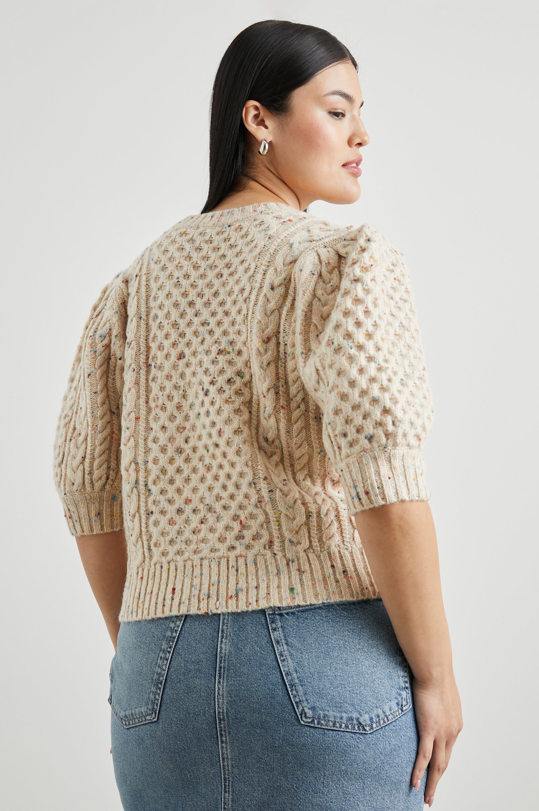 ISLA CARDIGAN - CREAM CONFETTI sold by Rails product image thumbnail 9